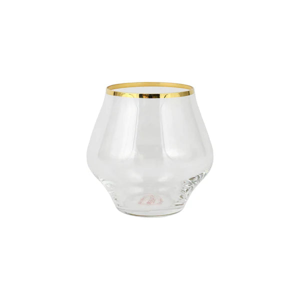 Contessa Gold Stemless Wine Glass