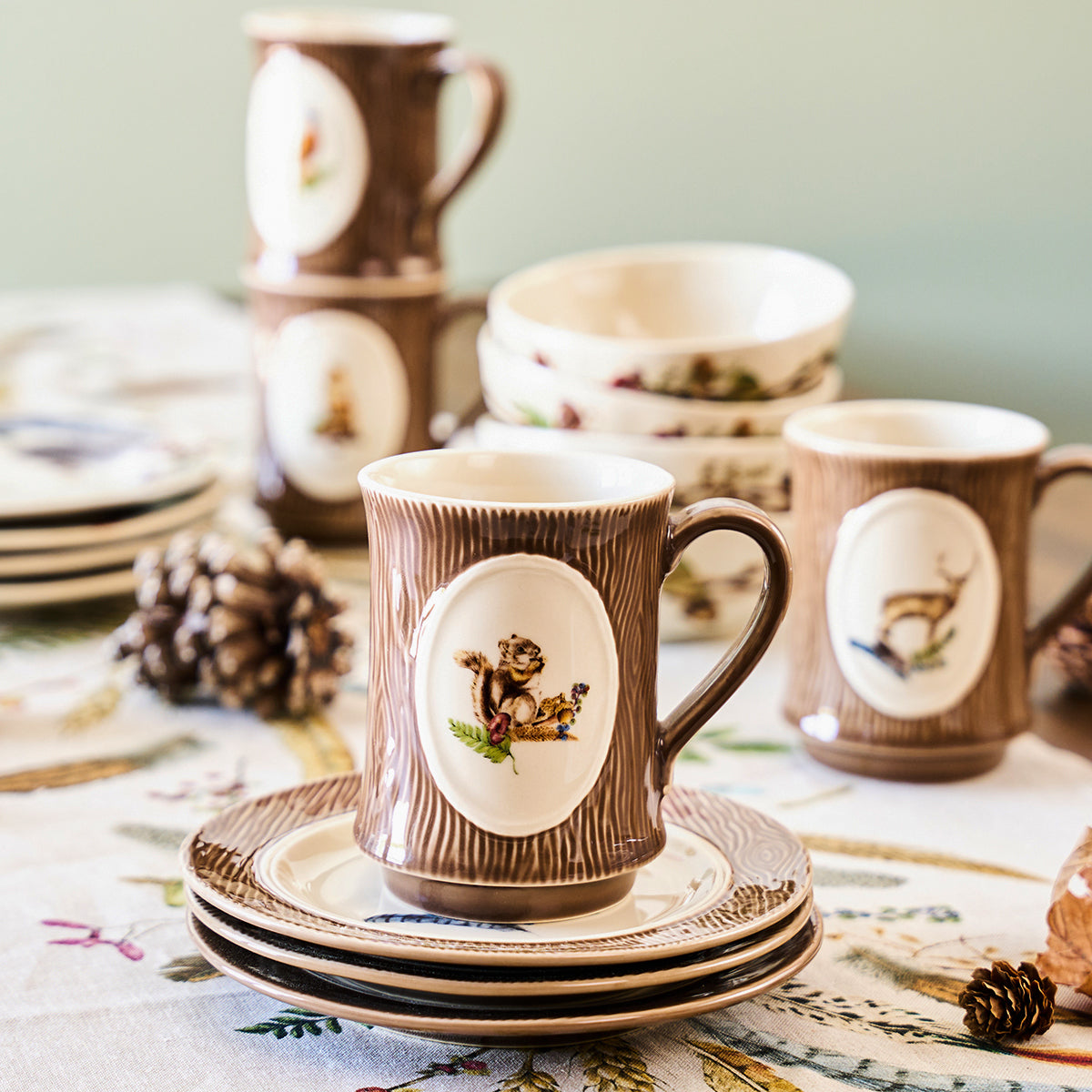 Forest Walk Animal Mugs