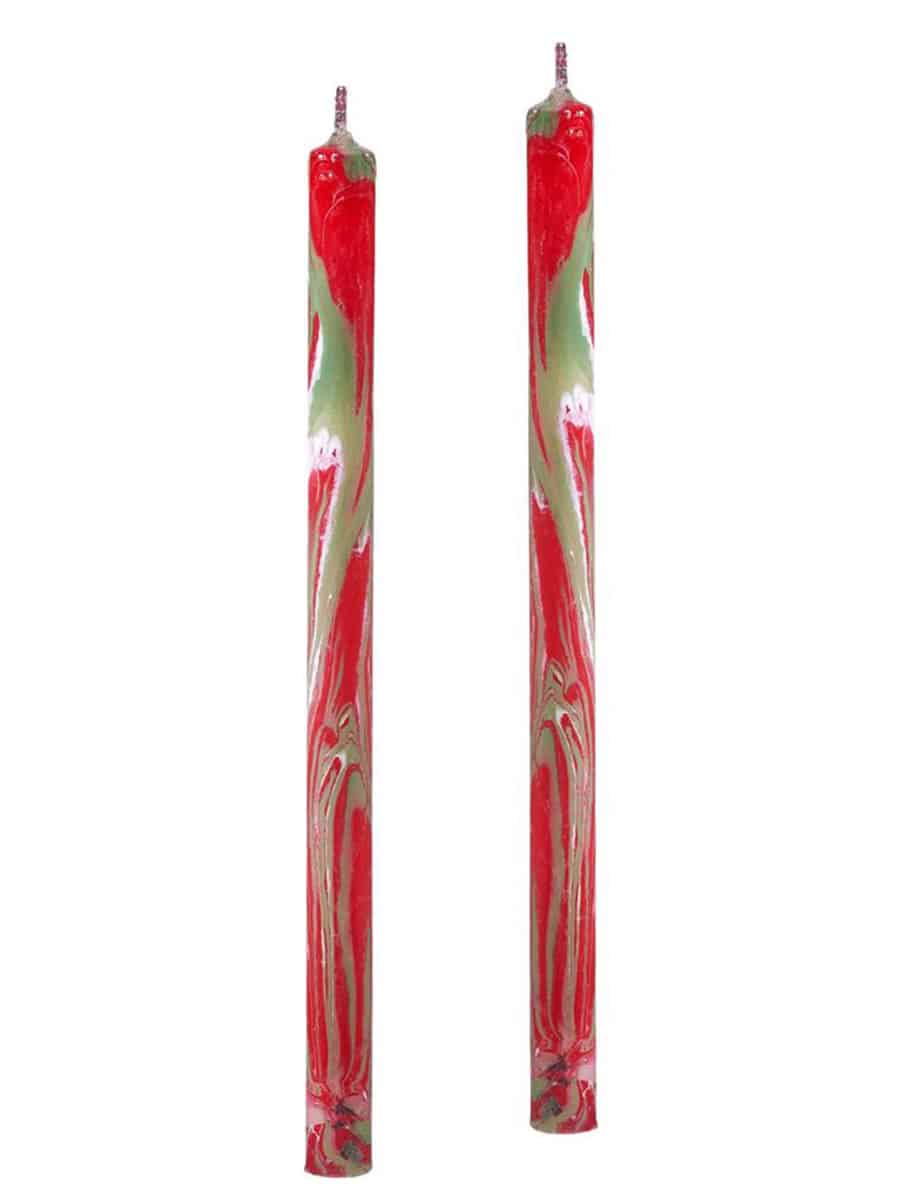 Candela Natale Set of 2 Taper Candles
