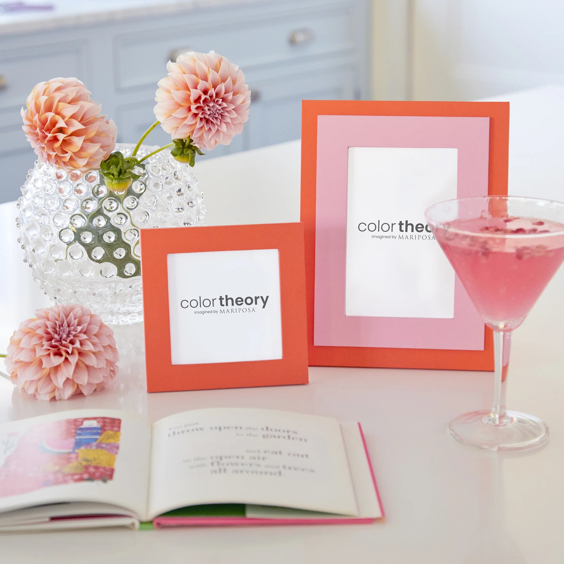 Tiered Pink and Tangerine 4x6 Frame