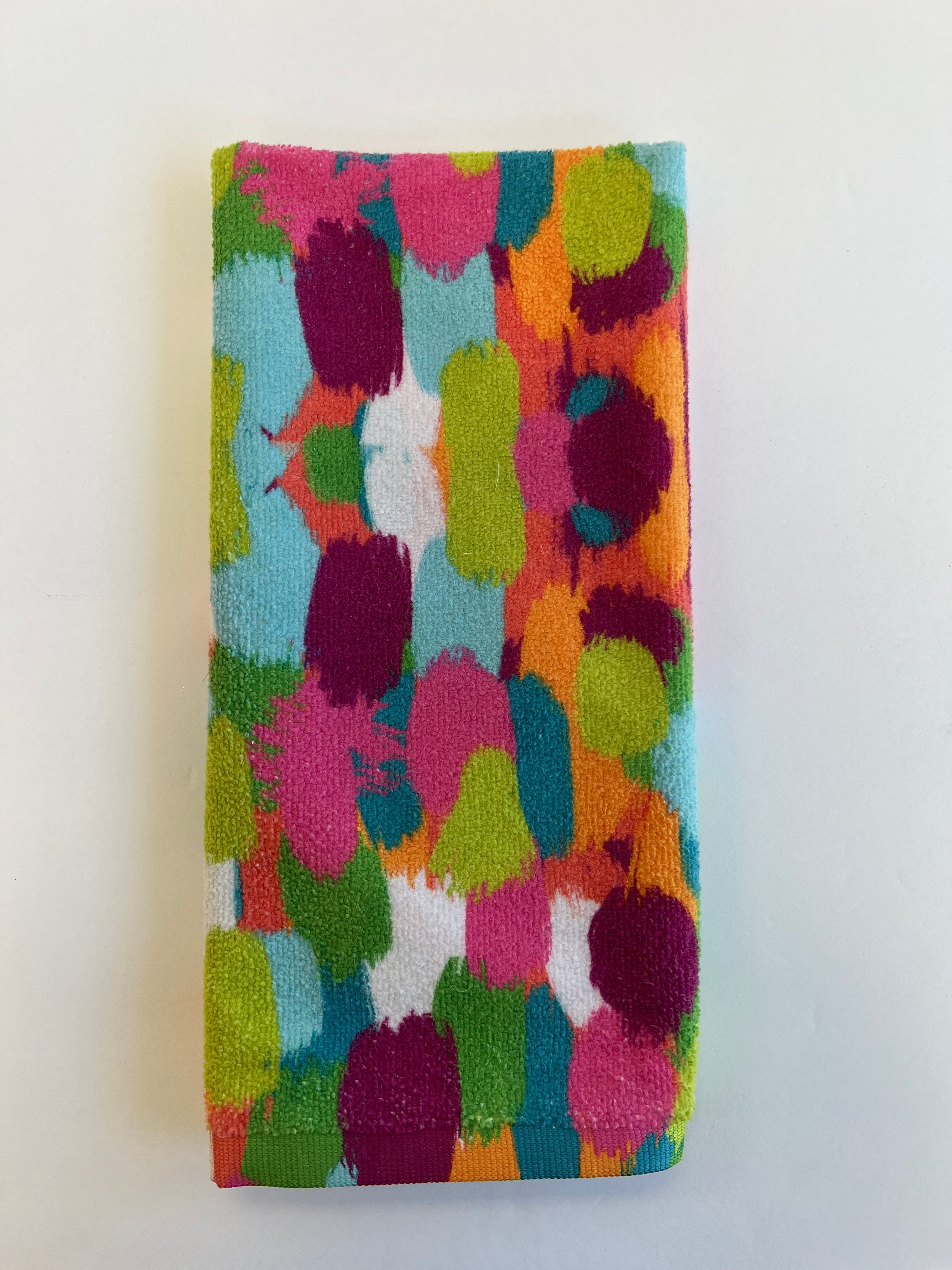 Coloful Paint Daubs Towel