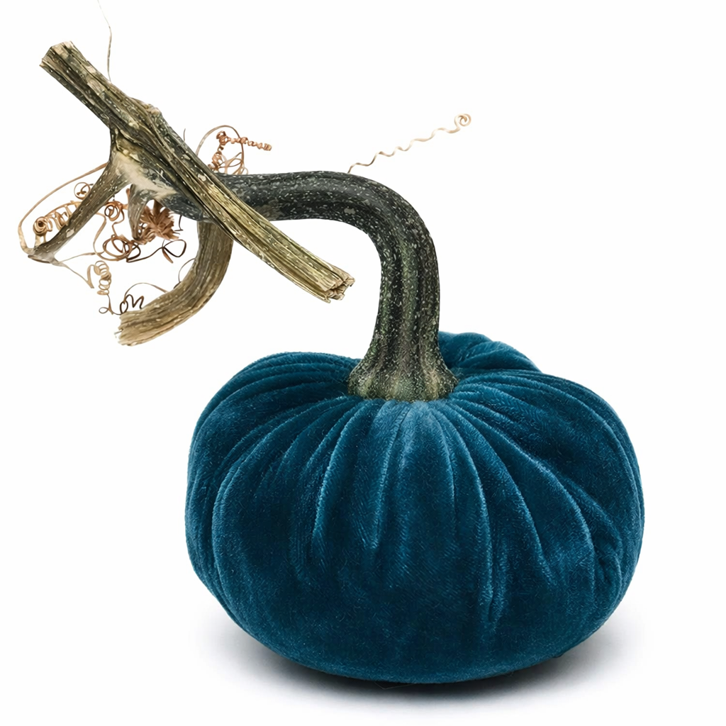 3" Velvet Pumpkin