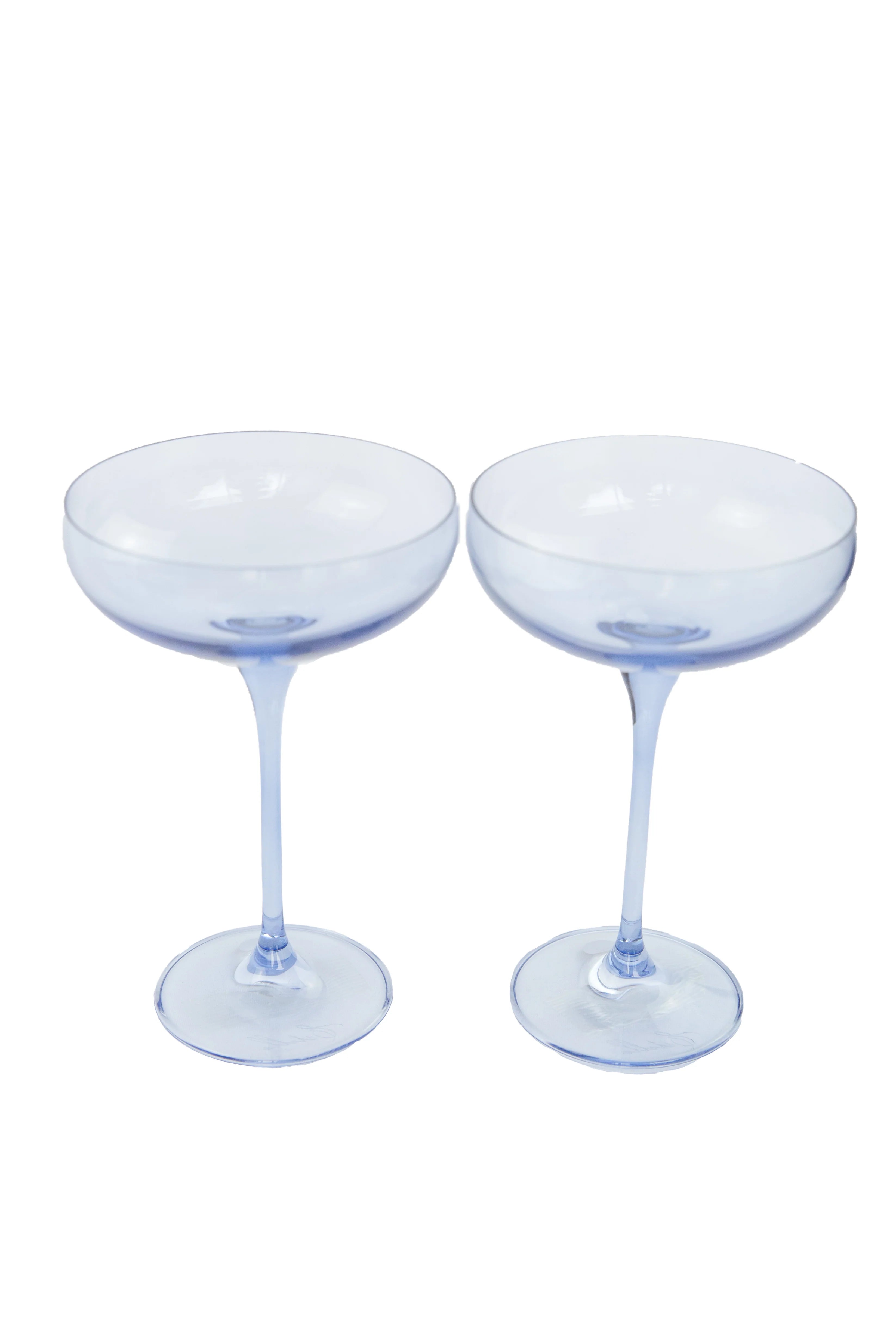 Estelle Champagne Coupe Stemware - Bundle - Cobalt Blue