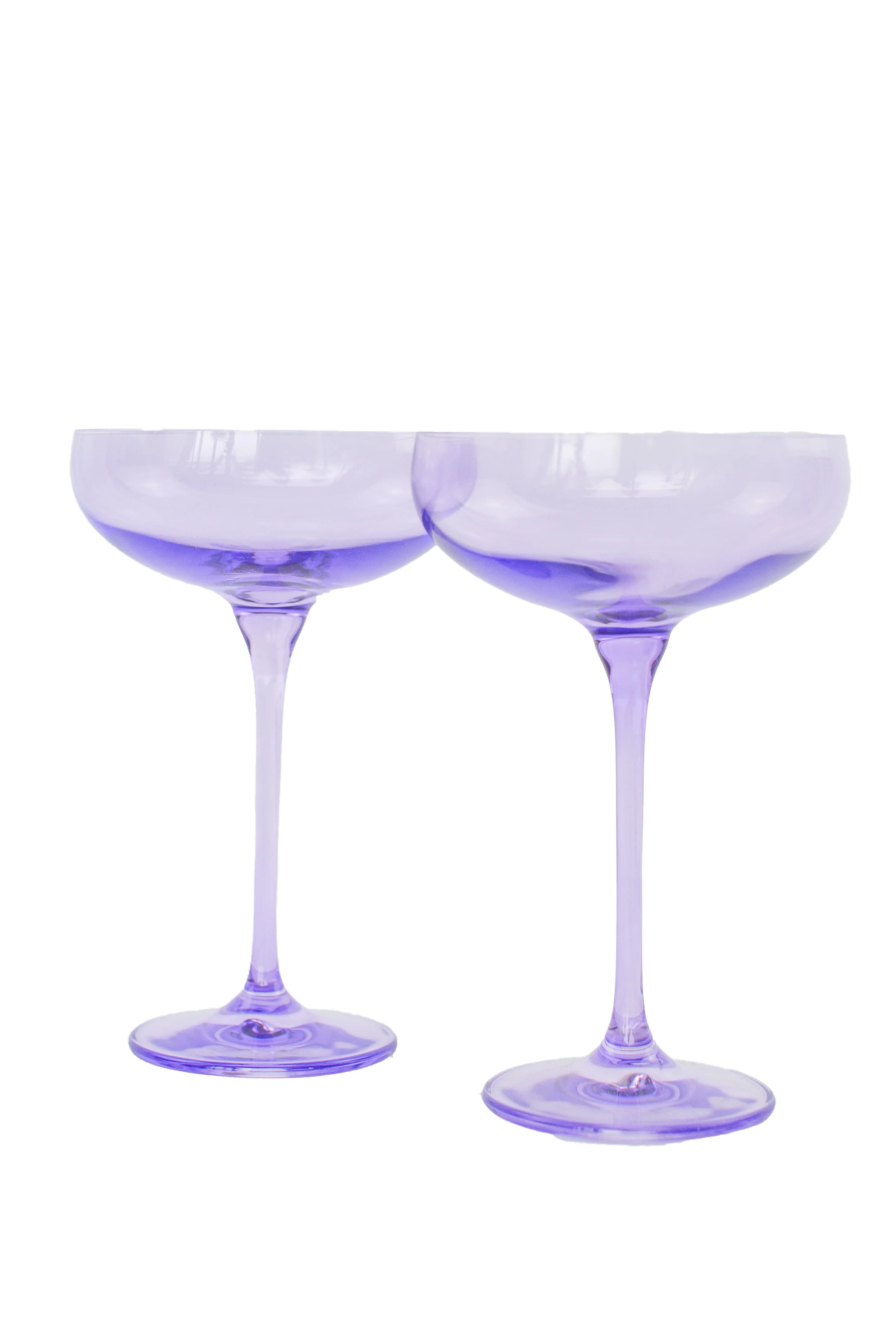 Estelle Champagne Coupe Stemware - Bundle - Lavender