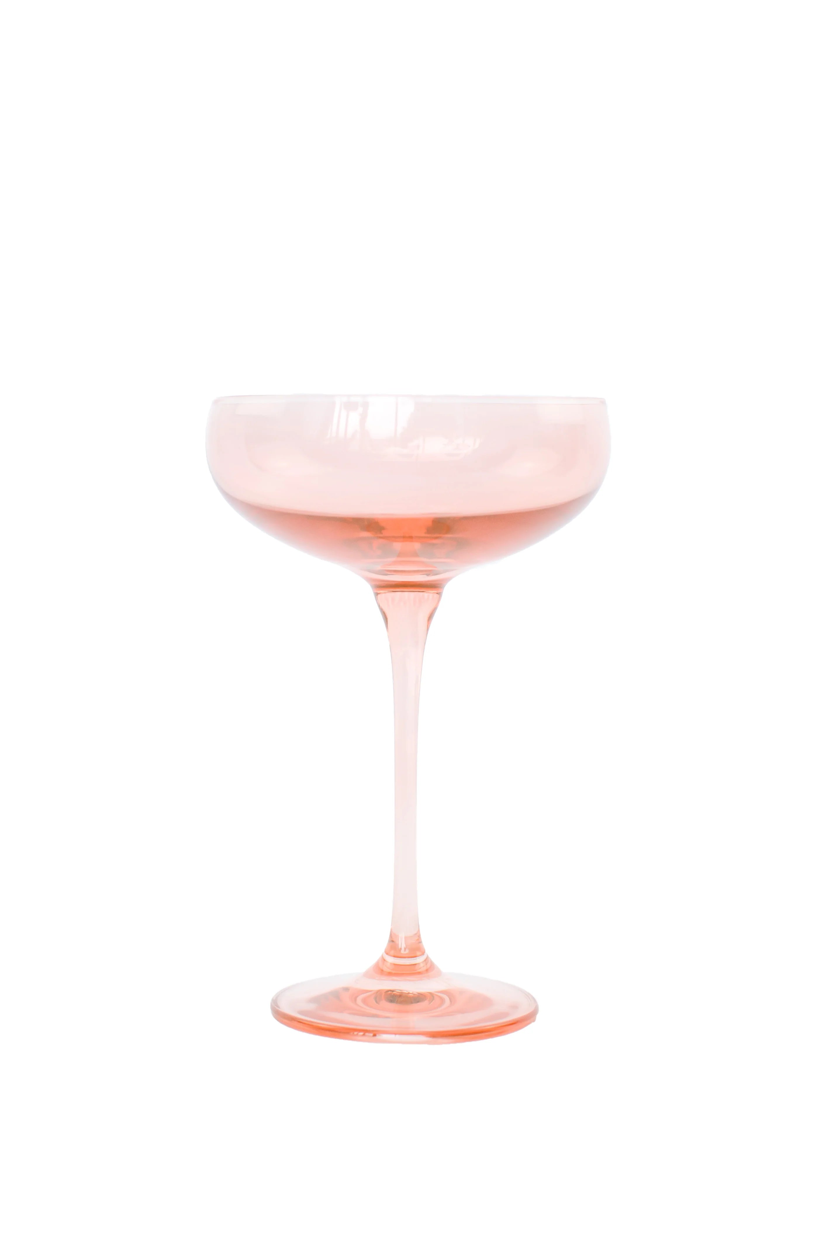 Estelle Champagne Coupe Stemware - Single - Blush Pink