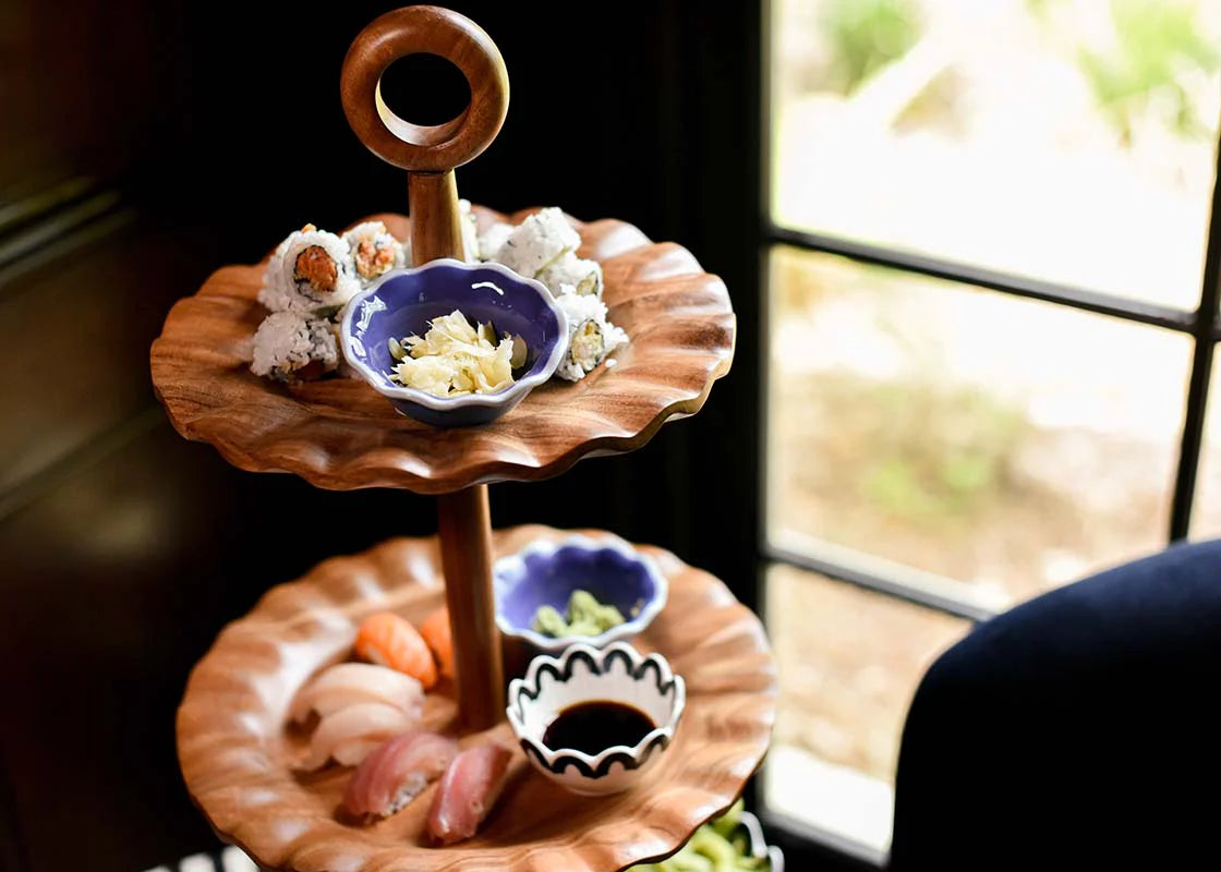 FUNDAMENTAL WOOD 3-TIERED STAND