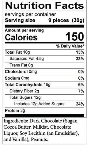 10oz. Double Dip Dark Chocolate Gourmet Peanuts