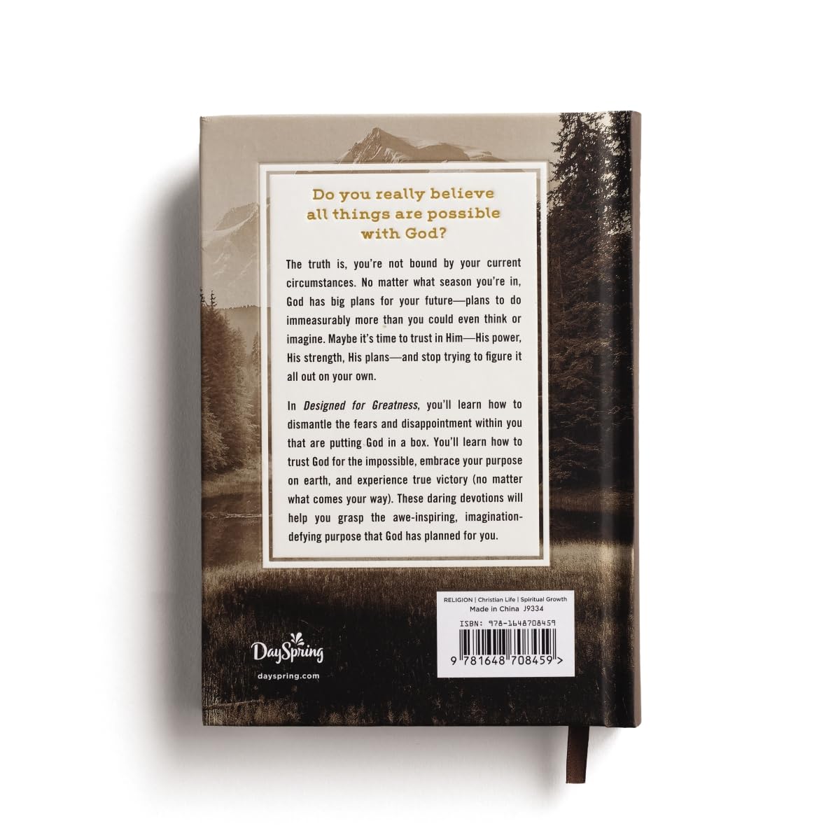 Book back cover with text and branding on a light gray background