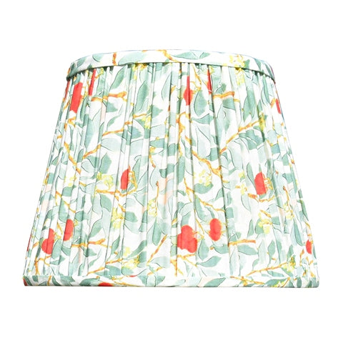 Celadon Porcelain Vase Lamp w/ Red Cherry Shade