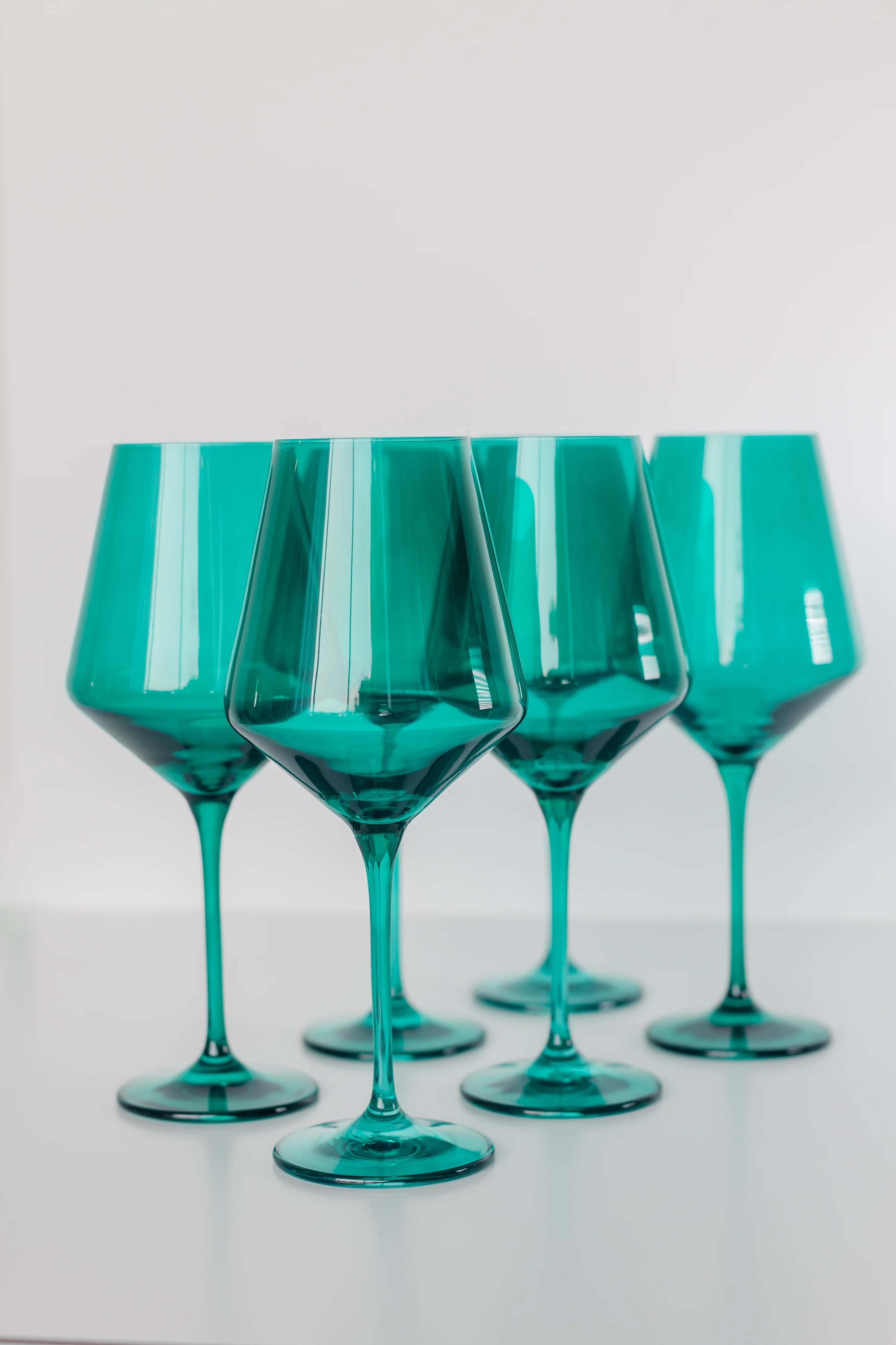 Estelle Wine Stemware - Bundle - Emerald Green
