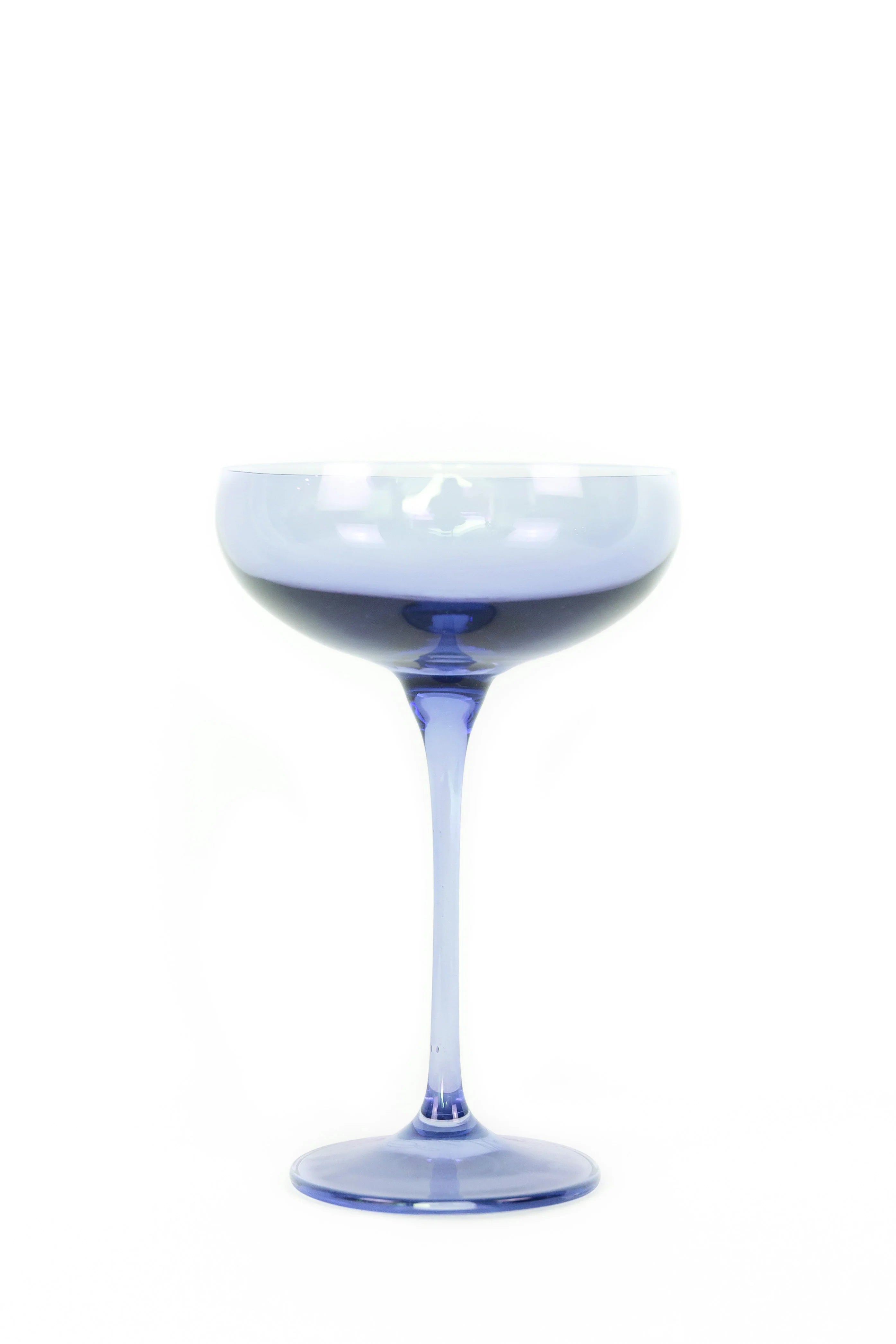 Estelle Champagne Coupe Stemware - Single - Cobalt Blue
