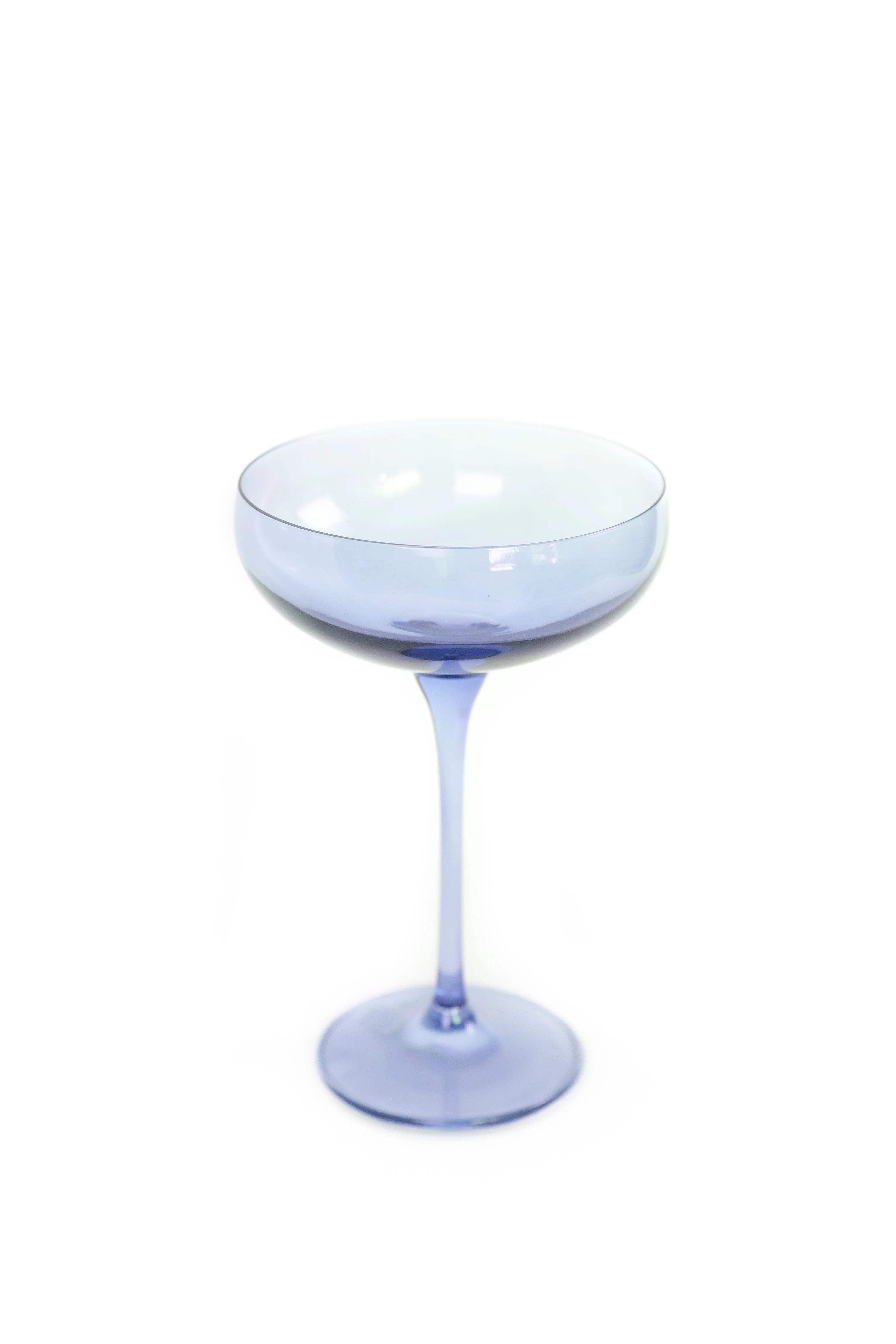 Estelle Champagne Coupe Stemware - Single - Cobalt Blue