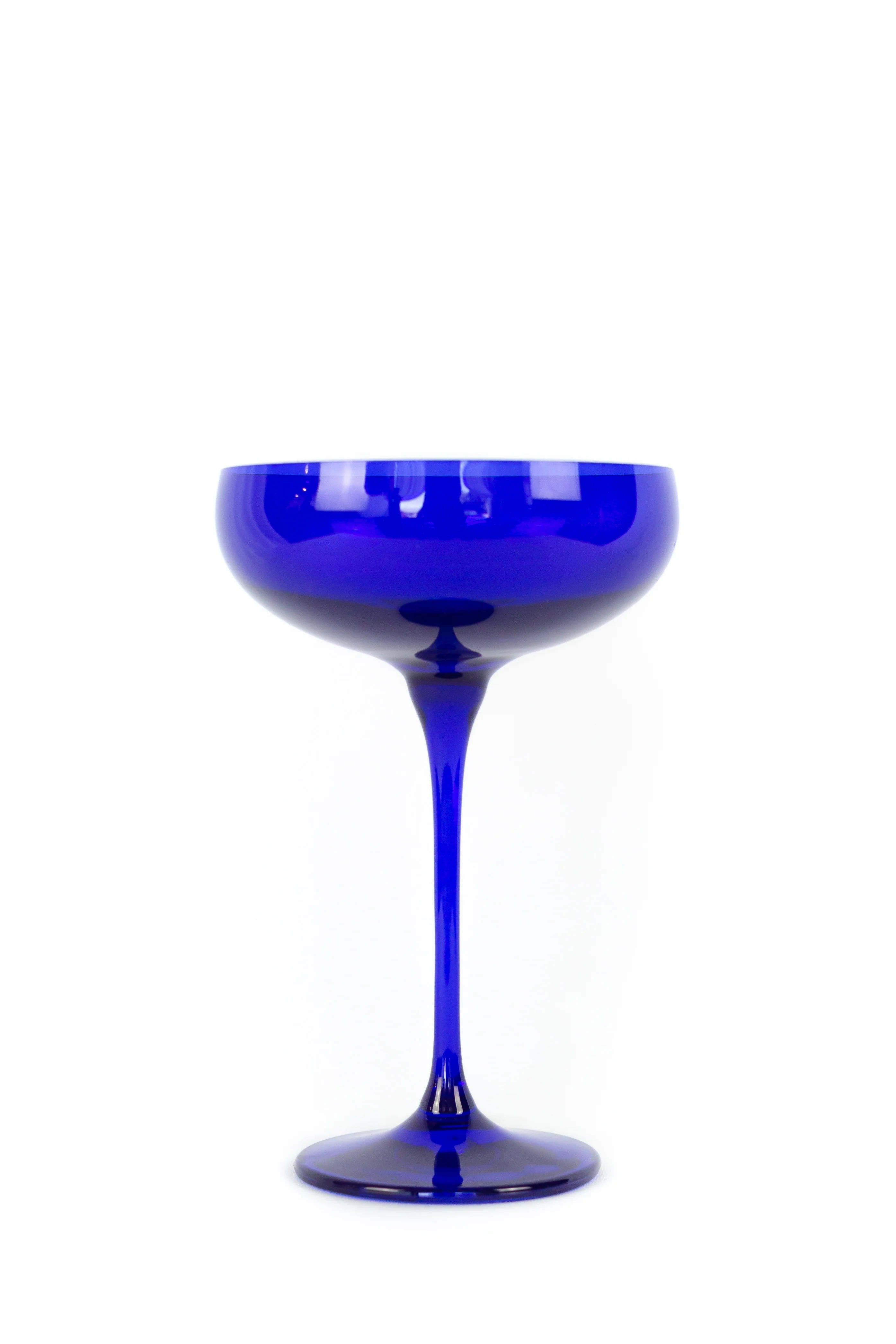 Estelle Champagne Coupe Stemware - Single - Royal Blue