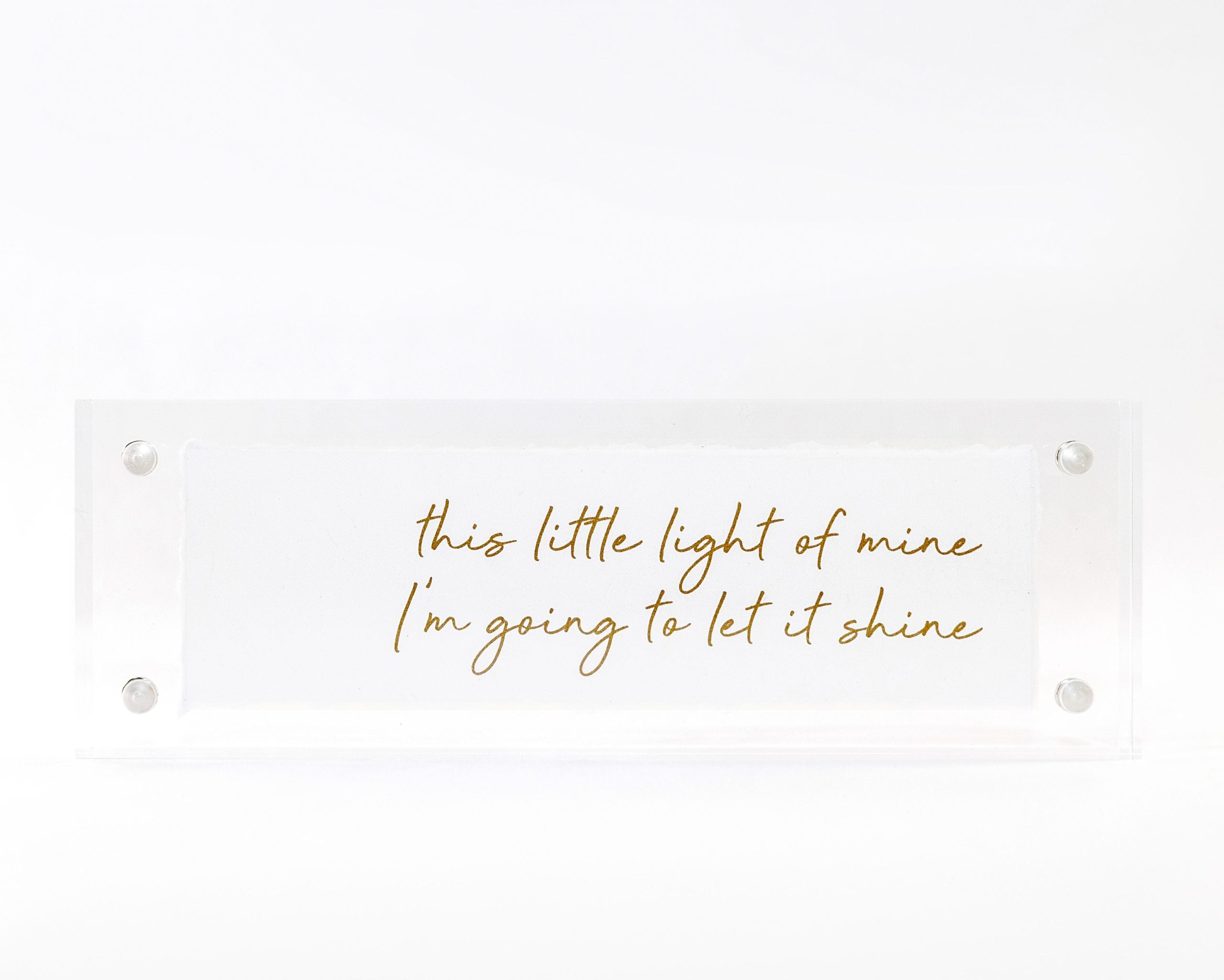2x6 Acrylic Message Block