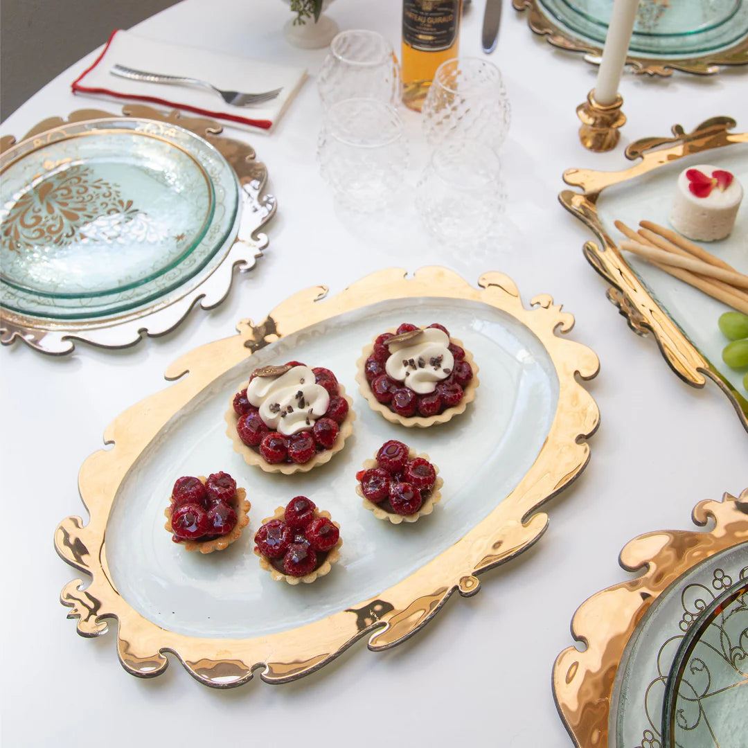 Rococo Oval Platter - Gold