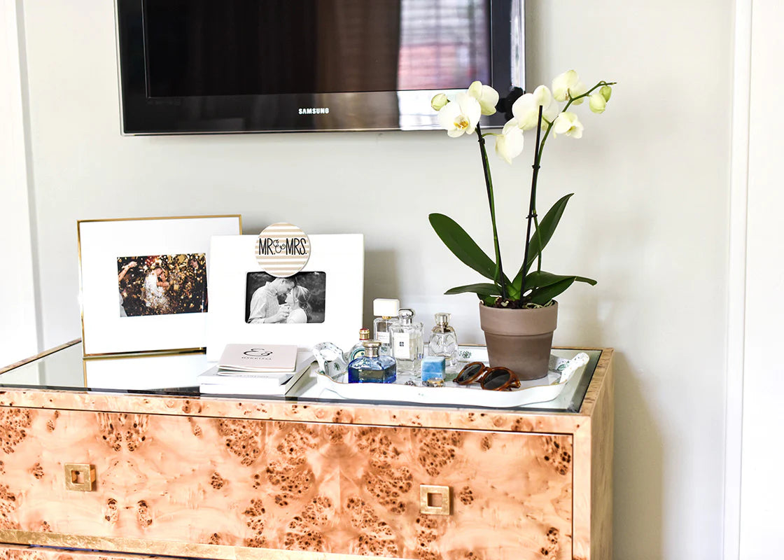 WHITE STRIPE MINI RECTANGULAR FRAME