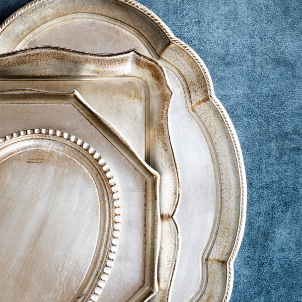 Florentine Wooden Accessories Platinum Octagonal Tray