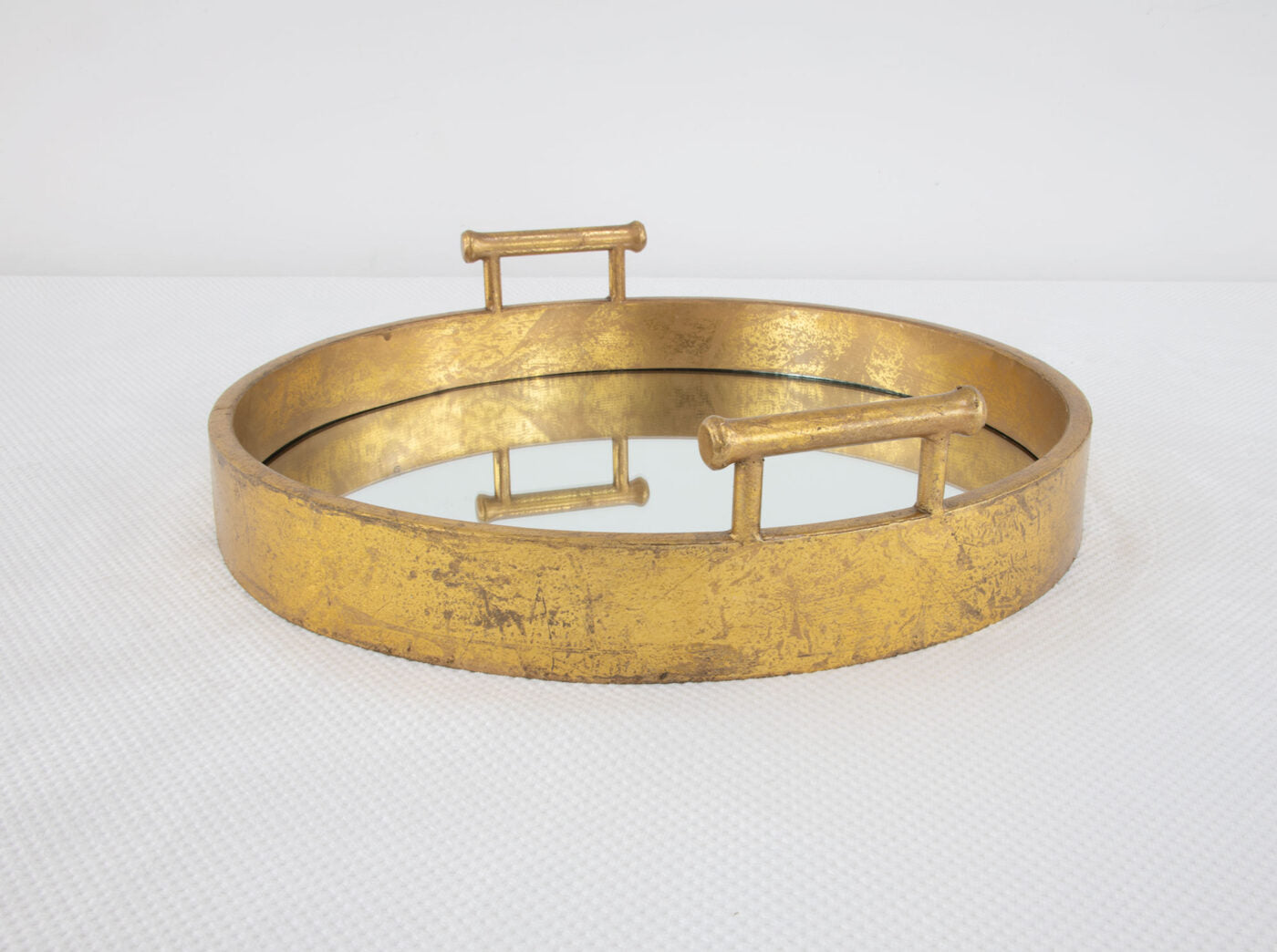 Gold Deep Round Tray