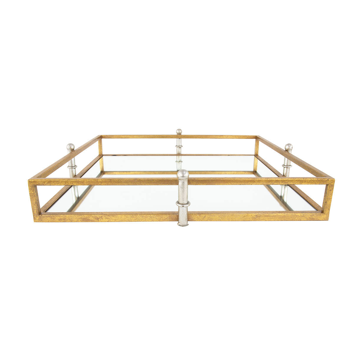 Gold/Silver Square Mirrored Tray