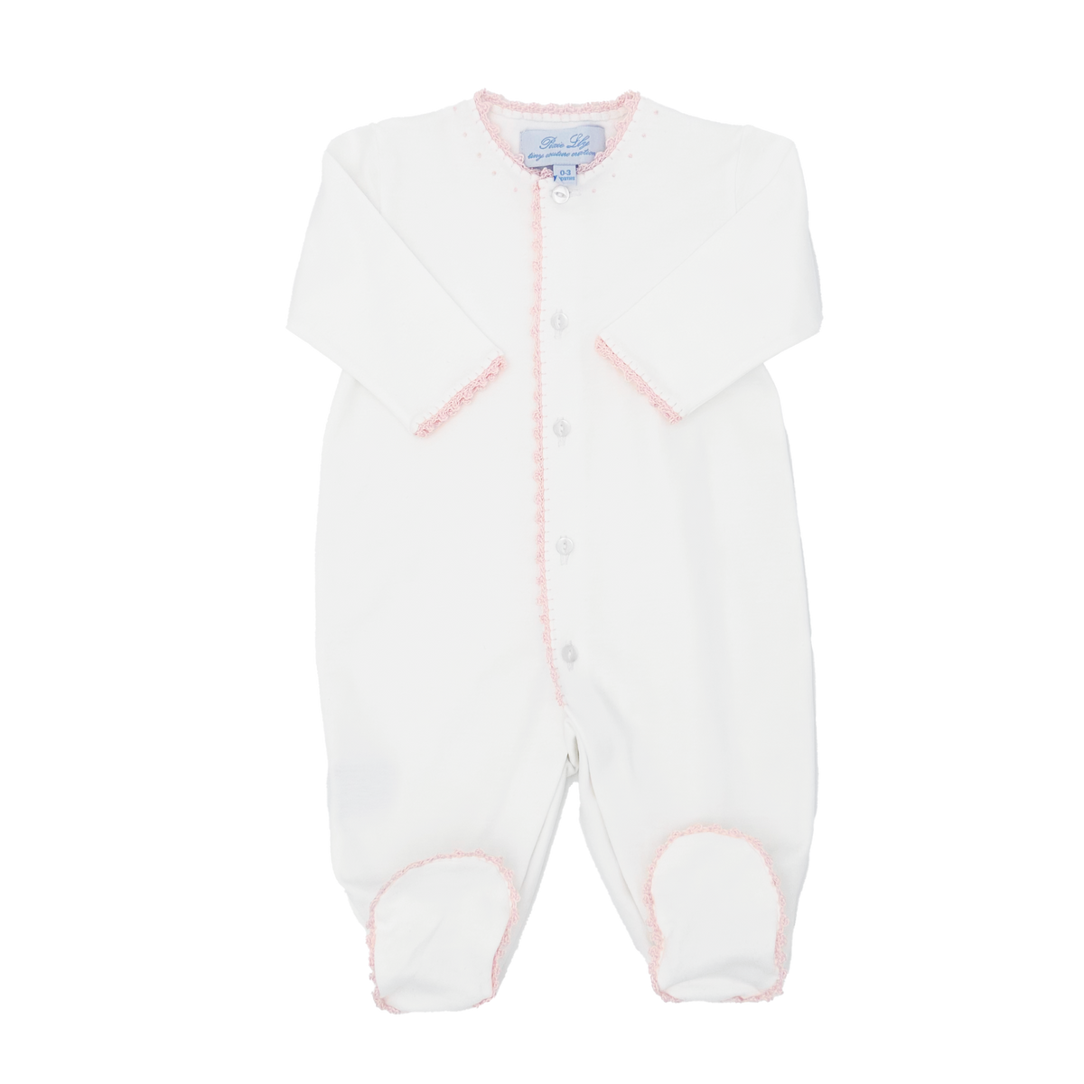 Pink Jersey Footed Romper