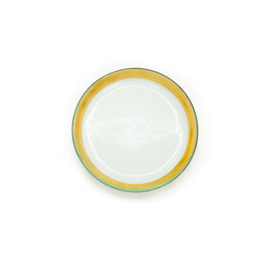 Roman Antique Appetizer Plate - Gold