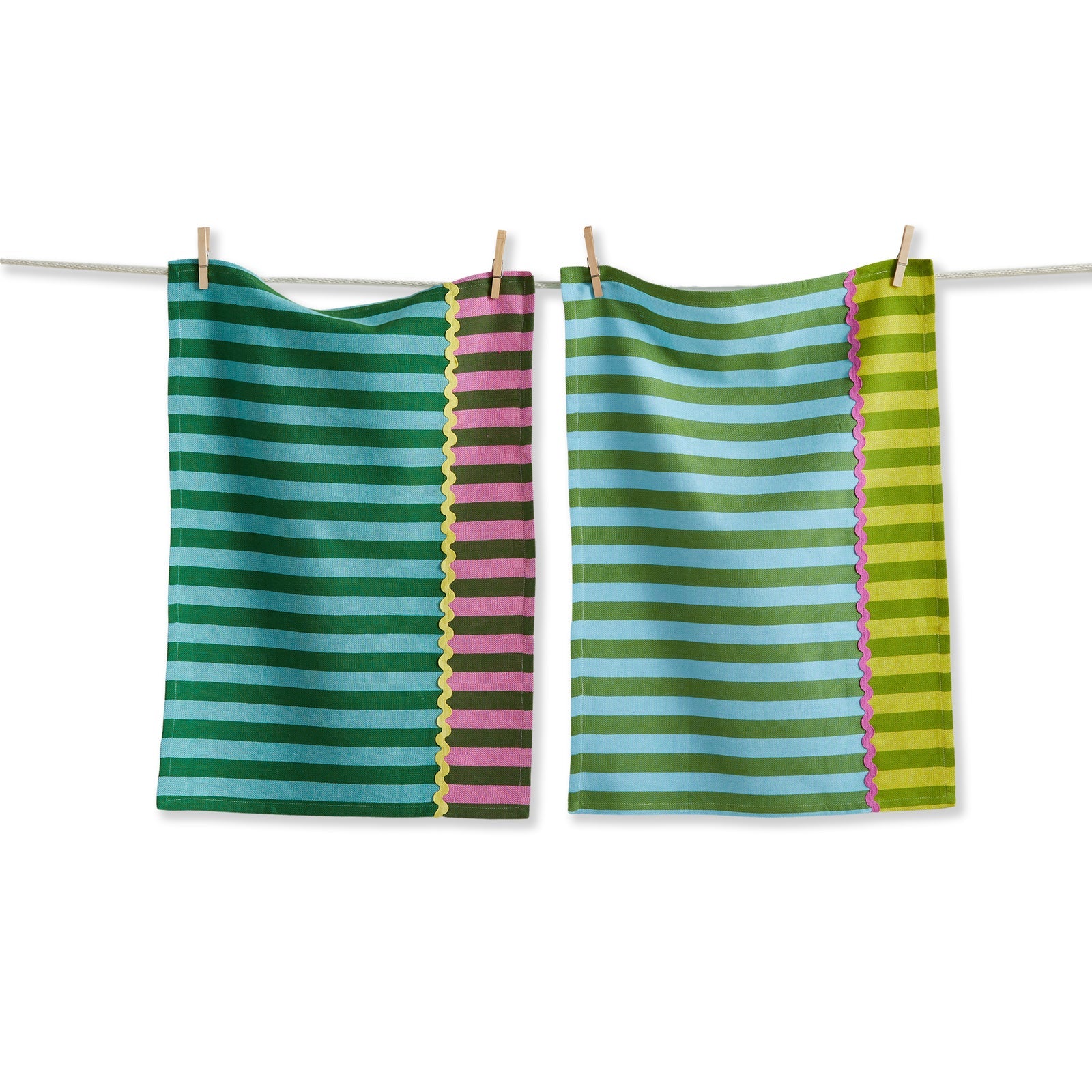 Yellow Cabana Stripe Dishtowel