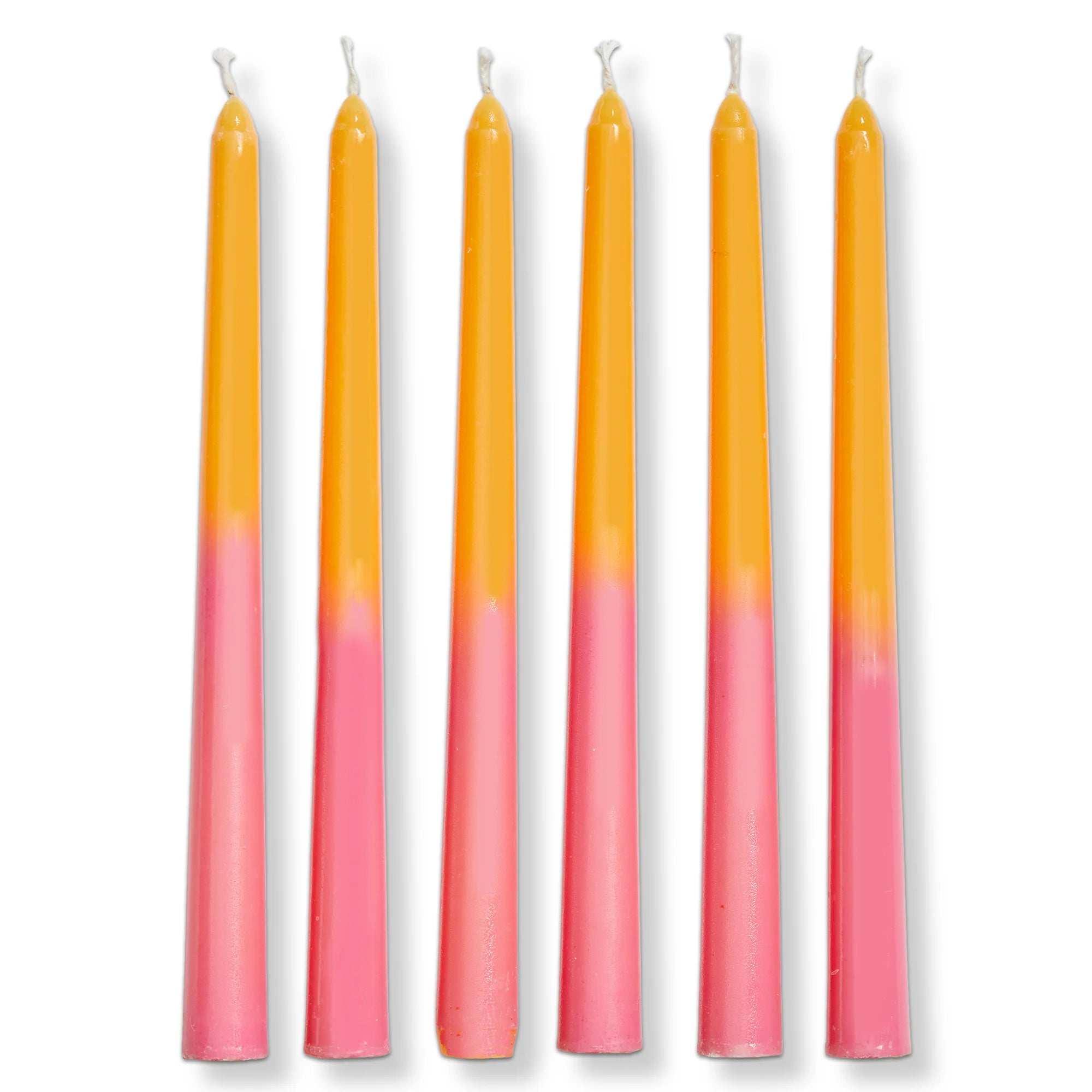 Groovy High Gloss Taper Candle | Set of 6