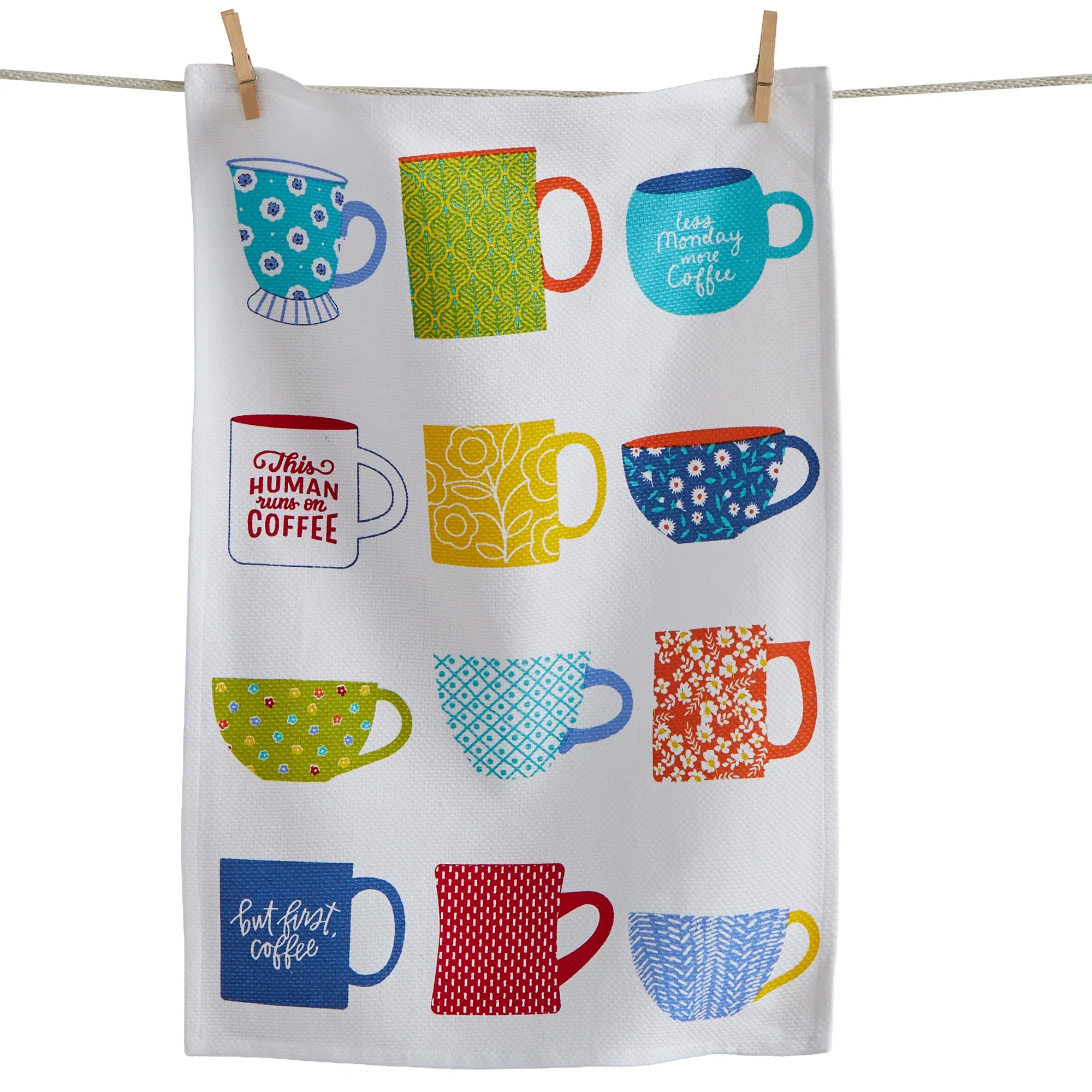 Mugs and Cups Dishtowel
