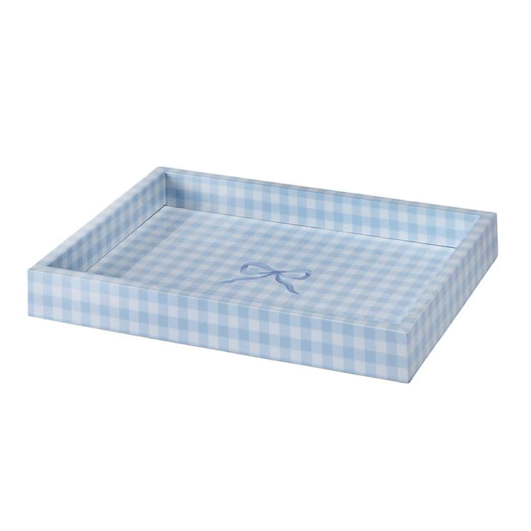 Small Gingham Tray