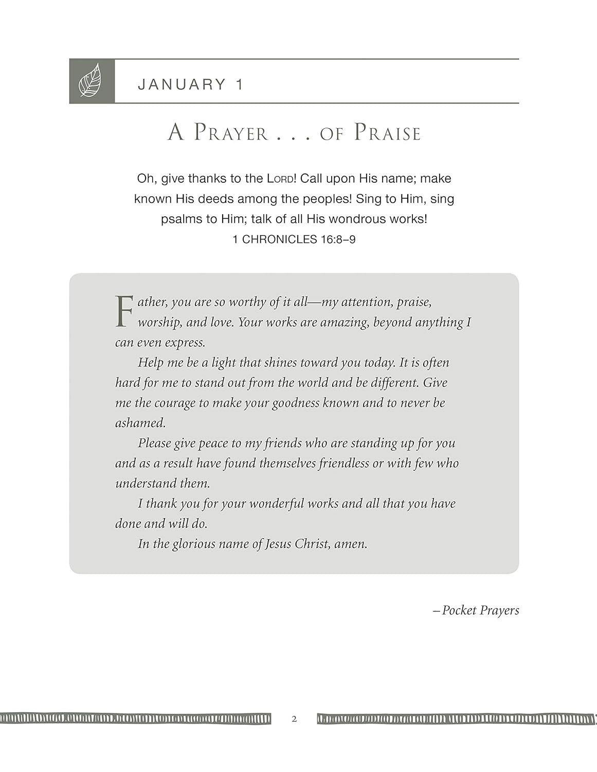Prayer book page with a prayer text on a white background
