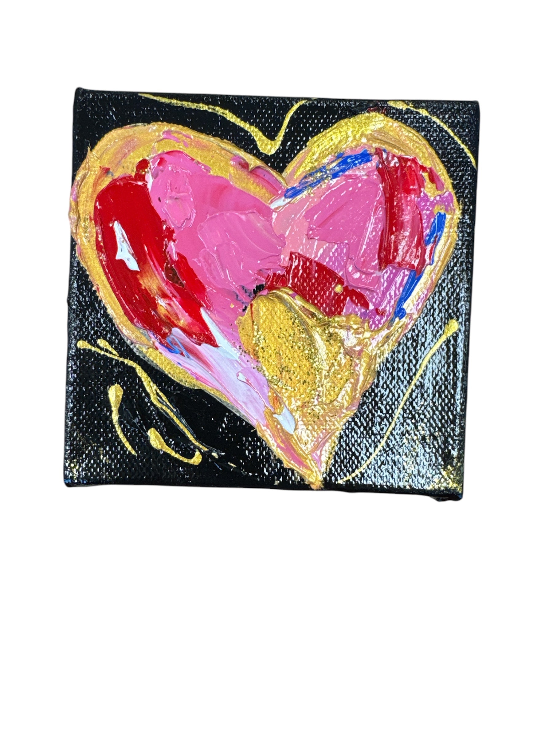 HBR Black Canvas Heart