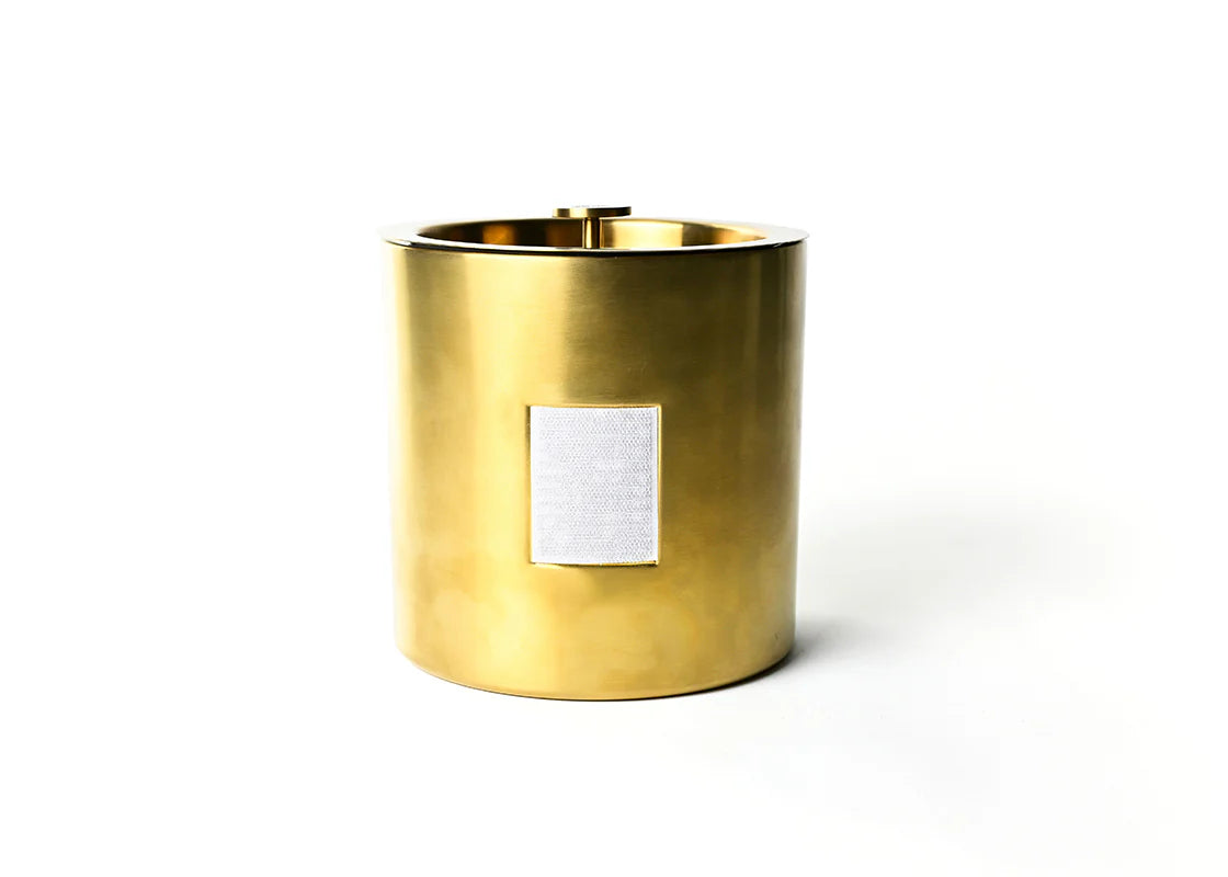Gold Happy Everything! Mini Ice Bucket with Disk Knob