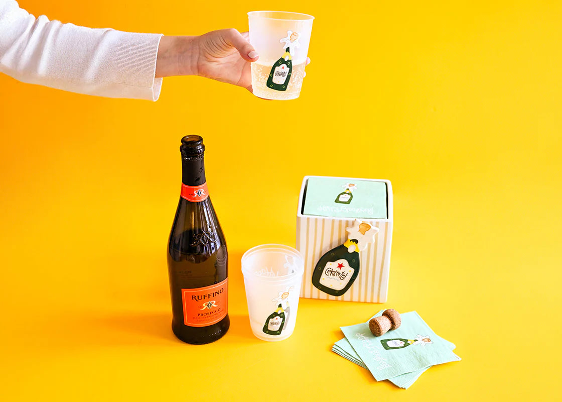 Champagne Frosted Cups | Set of 10