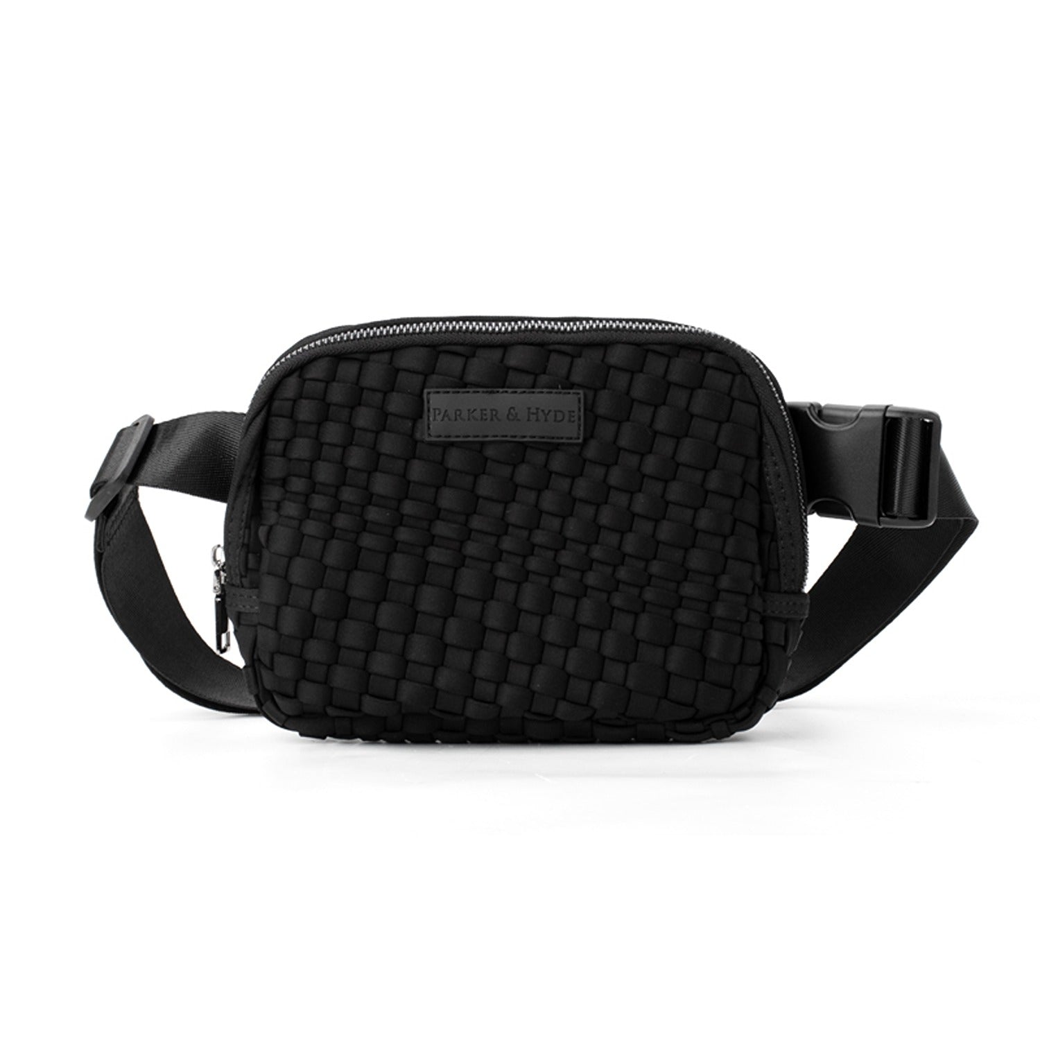 Woven Belt Bag - Jet Black