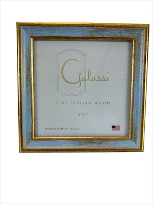 4x4 Blue/Gold Florentine Frame