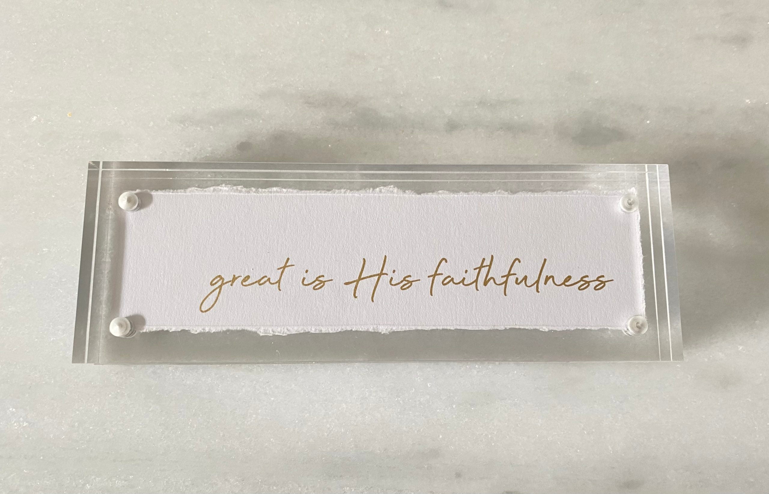 2x6 Great is His Faithfulness