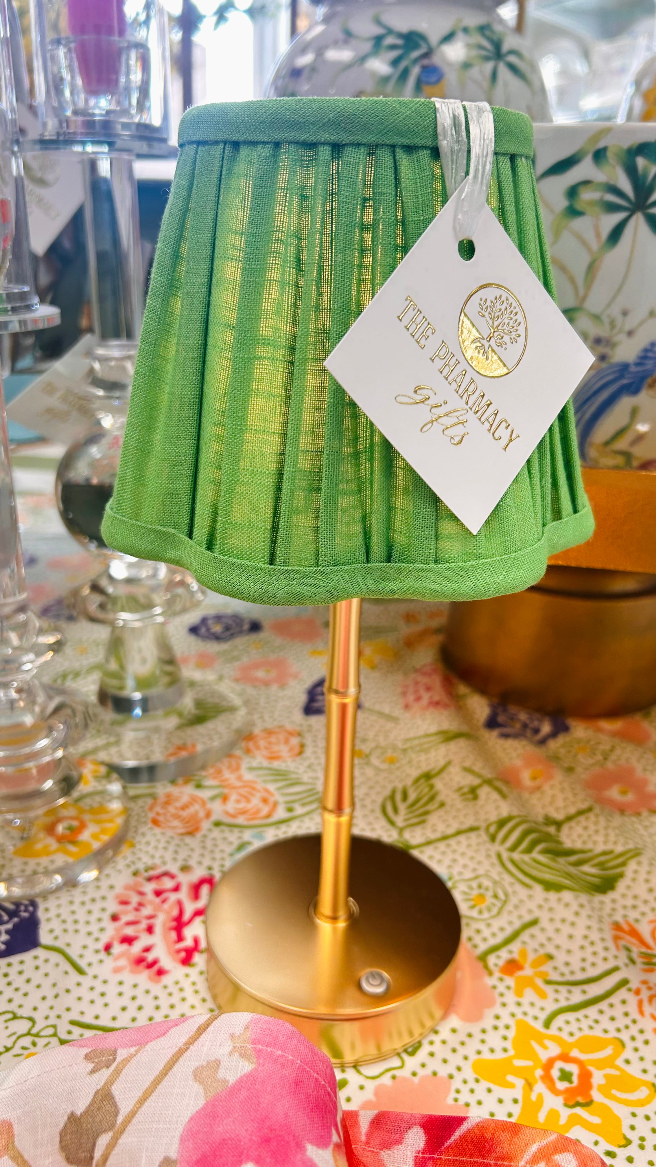 Short Bamboo Lamp - Matte Gold