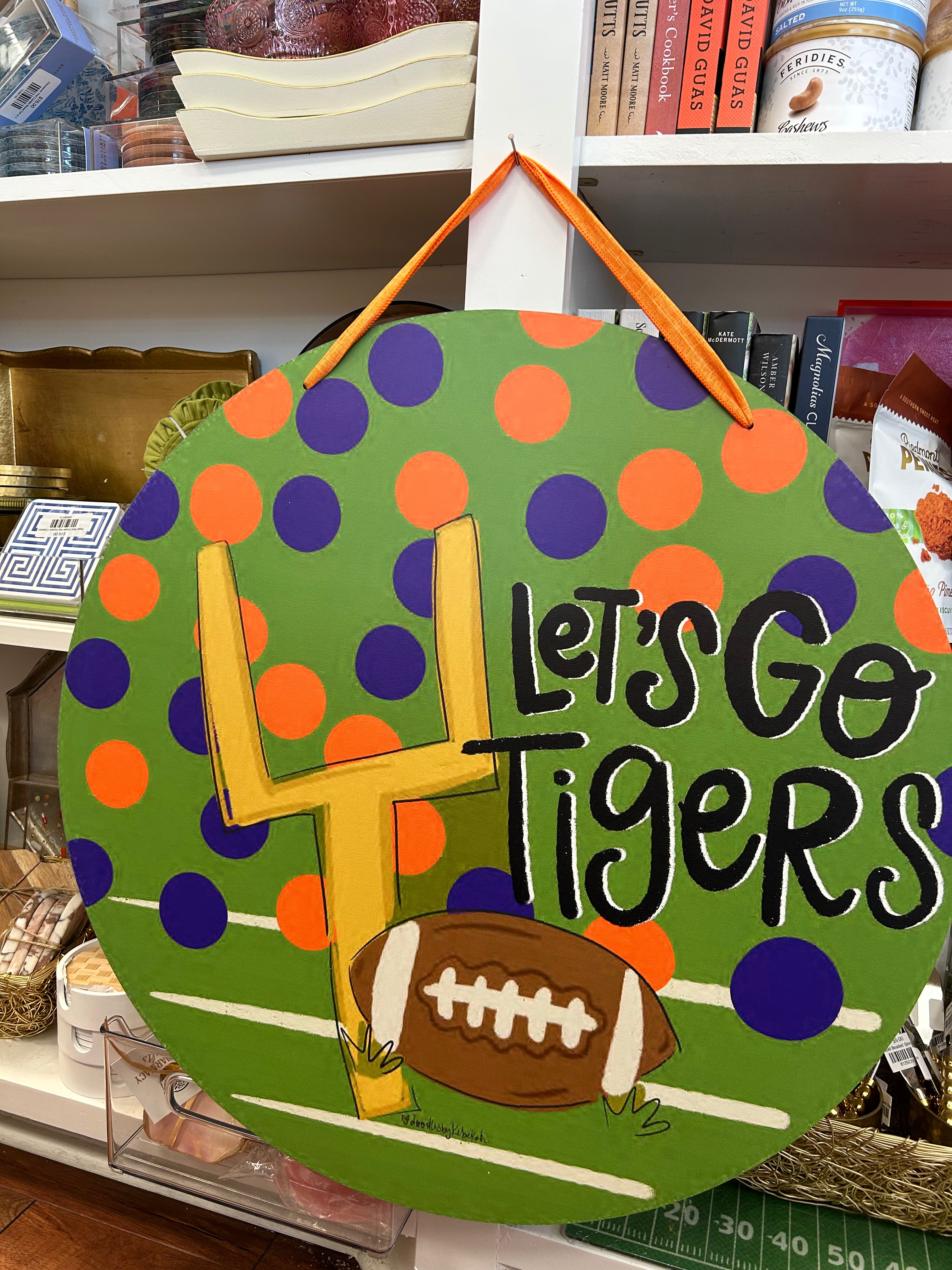 "Let's Go Tigers!" Doorhanger
