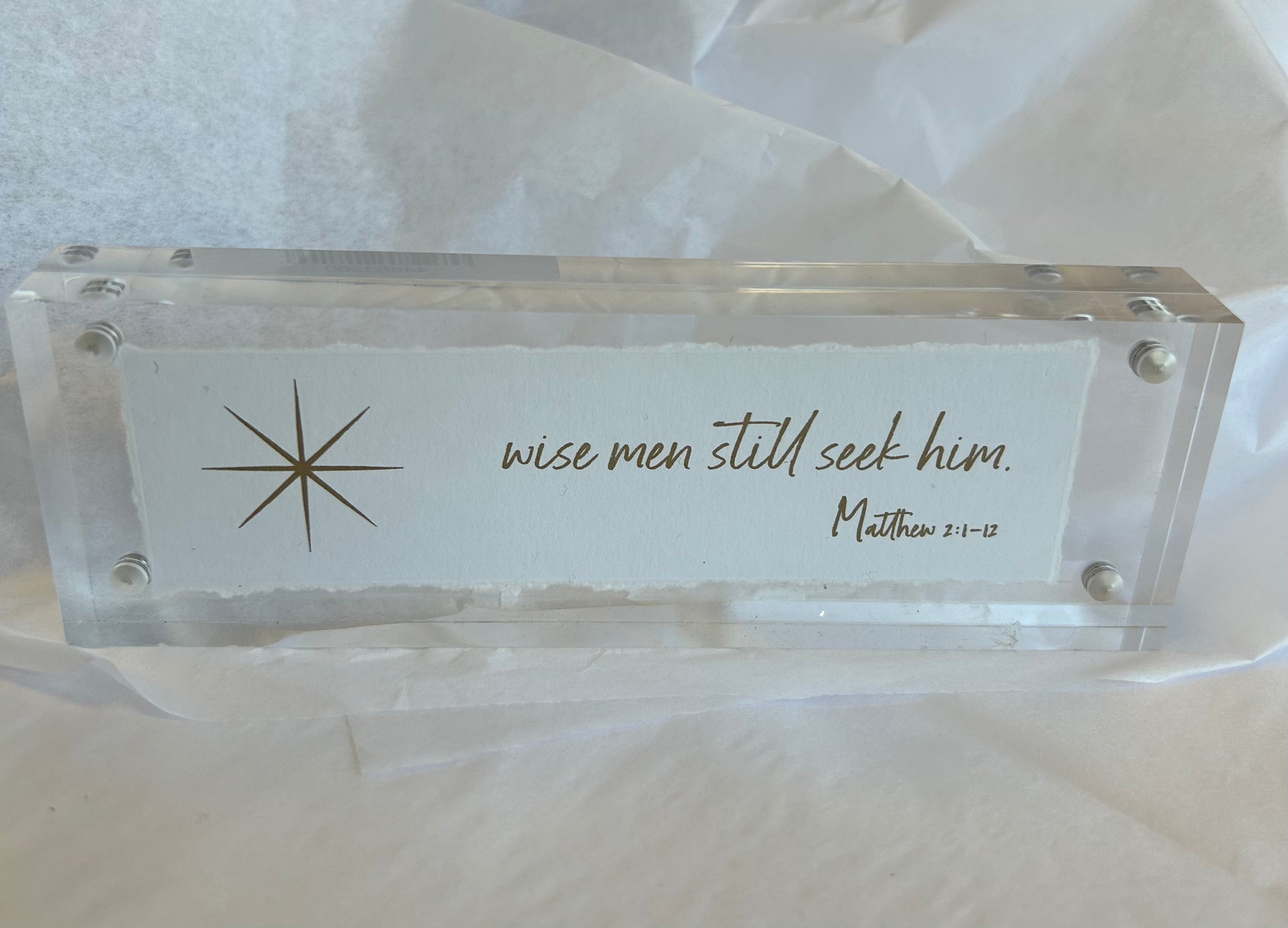 2x6 Acrylic Message Block