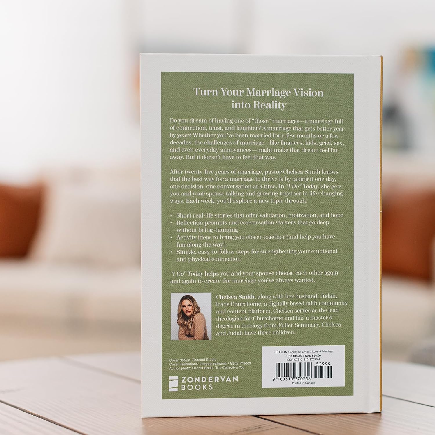 Book cover with text on marriage and Zondervan Books branding