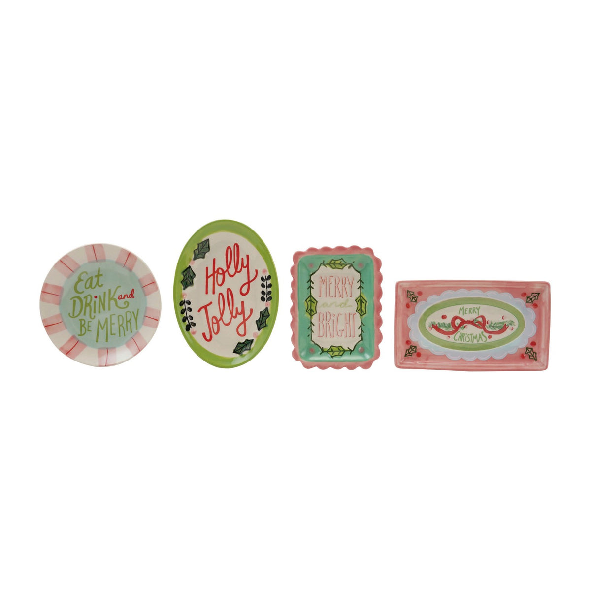 Stoneware Dish with Holiday Saying