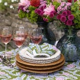 Climbing Dahlia Lavender & Fern Napkins | Set of 4