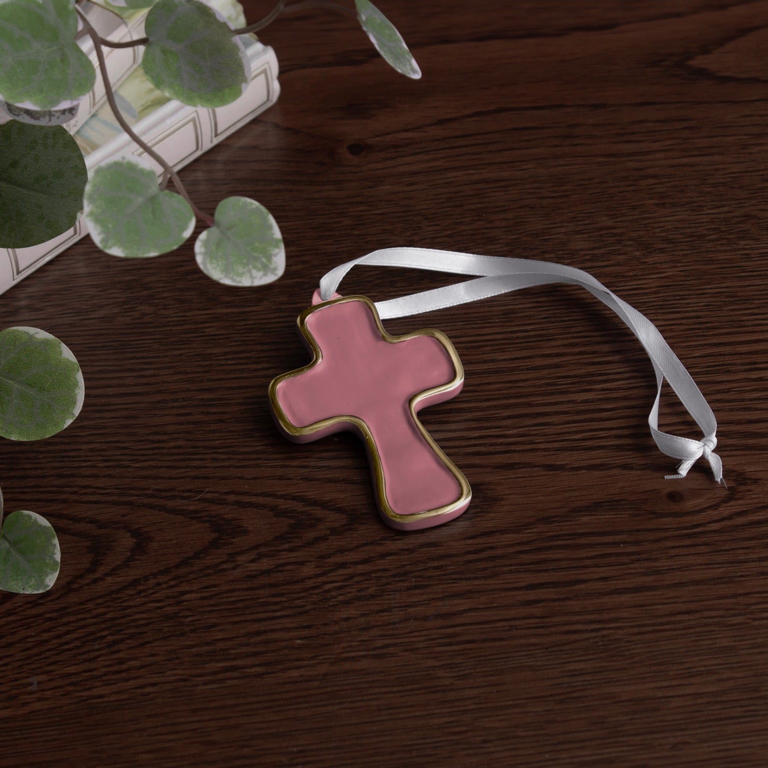 ENCANTO Athens Cross Ornament (Pink)