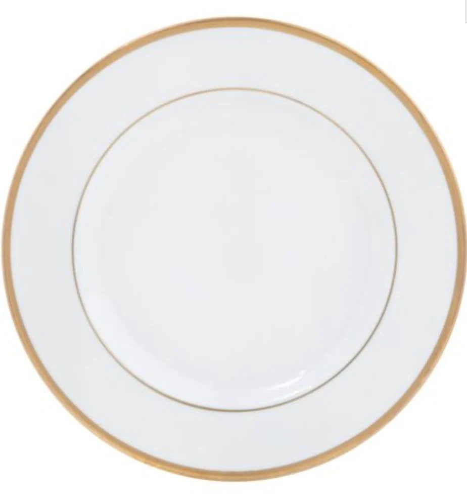 Ultra-White Signature Rim Dinner Gold