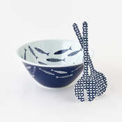 Holy Mackerel Salad Bowl, St/3, Melamine 14"