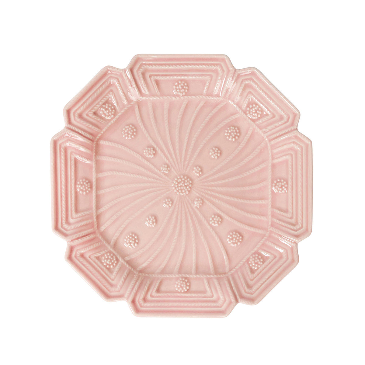 Jardins Du Monde Dessert/Salad Plate Assorted Set of 4 - Blush