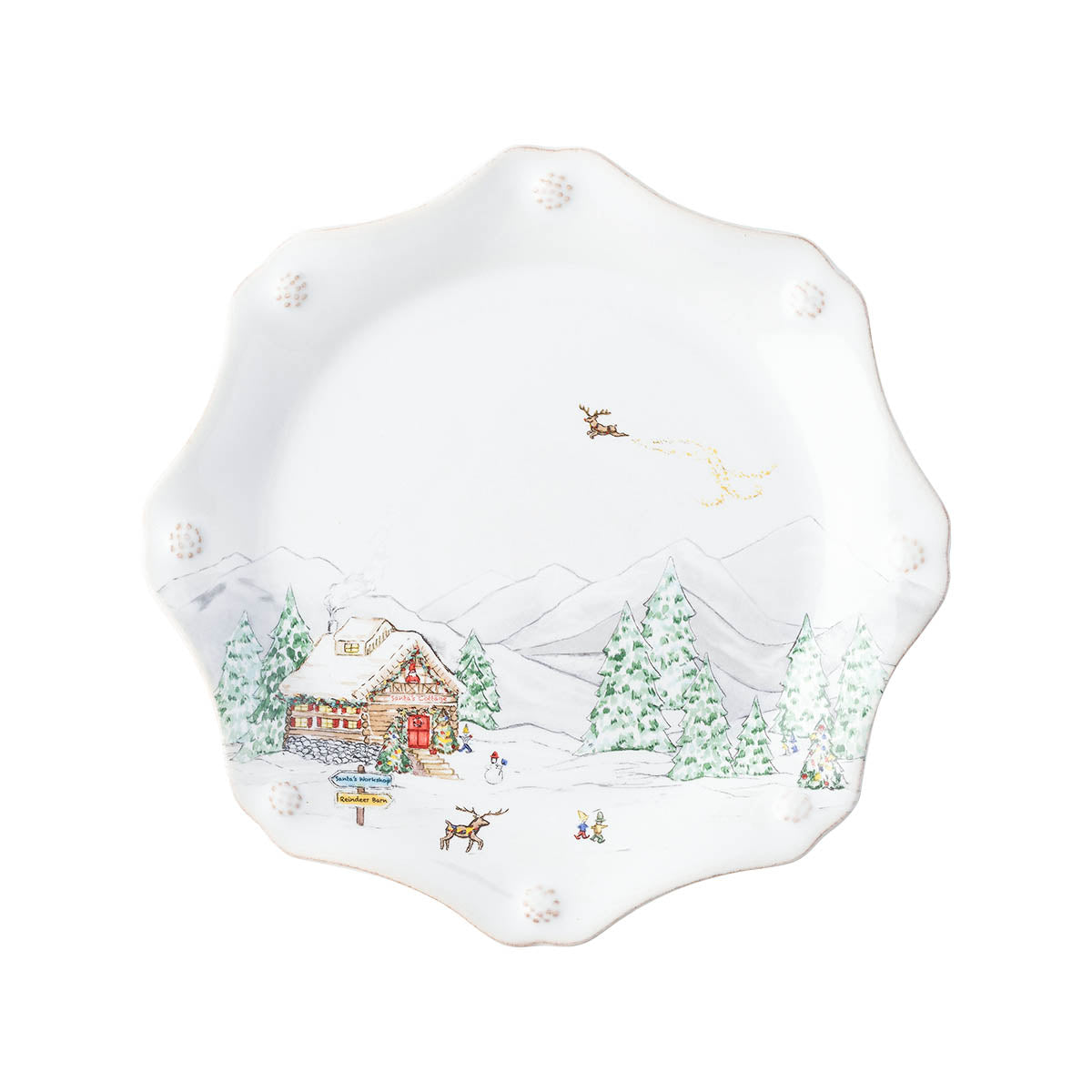 Berry & Thread North Pole Dessert/Salad Plate Assorted | Set of 4