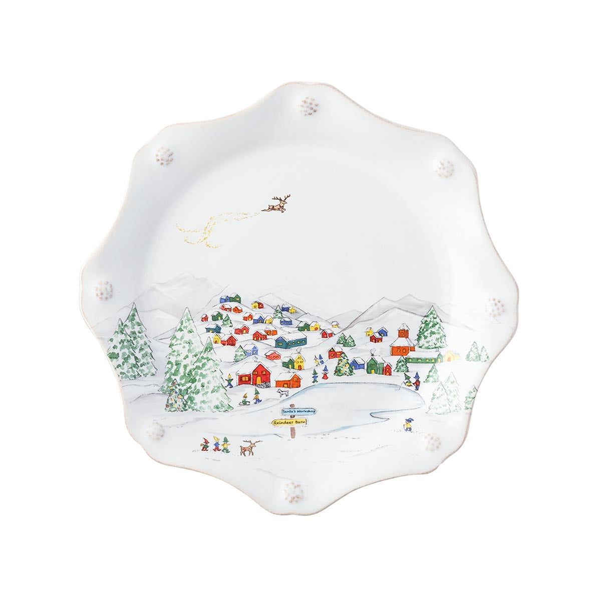 Berry & Thread North Pole Dessert/Salad Plate Assorted | Set of 4
