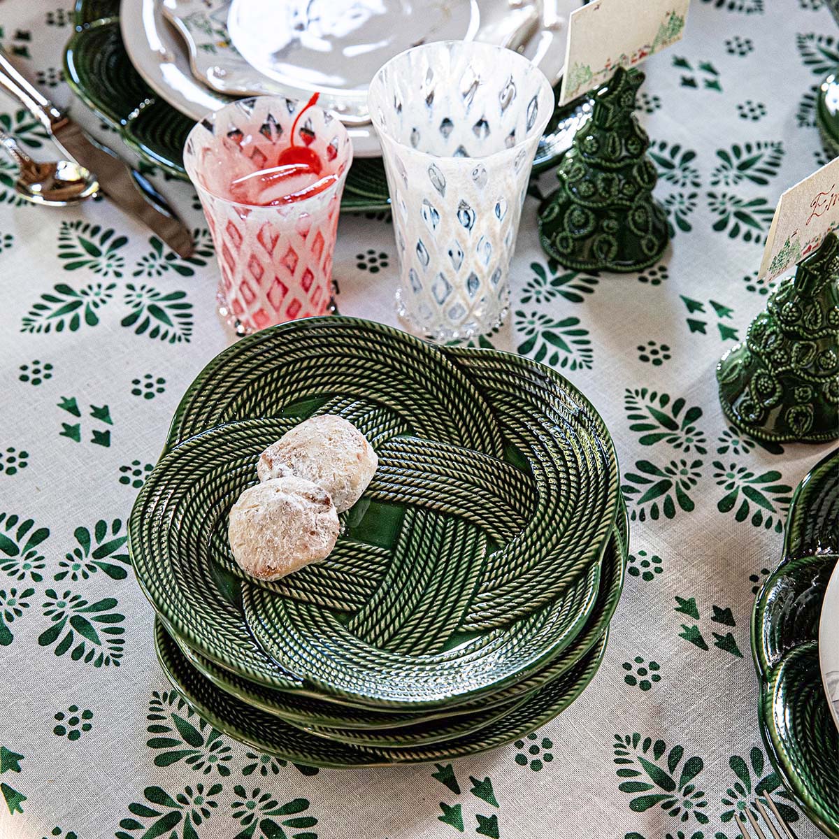 Le Panier Mystic Knot Dessert/Salad Plate - Basil