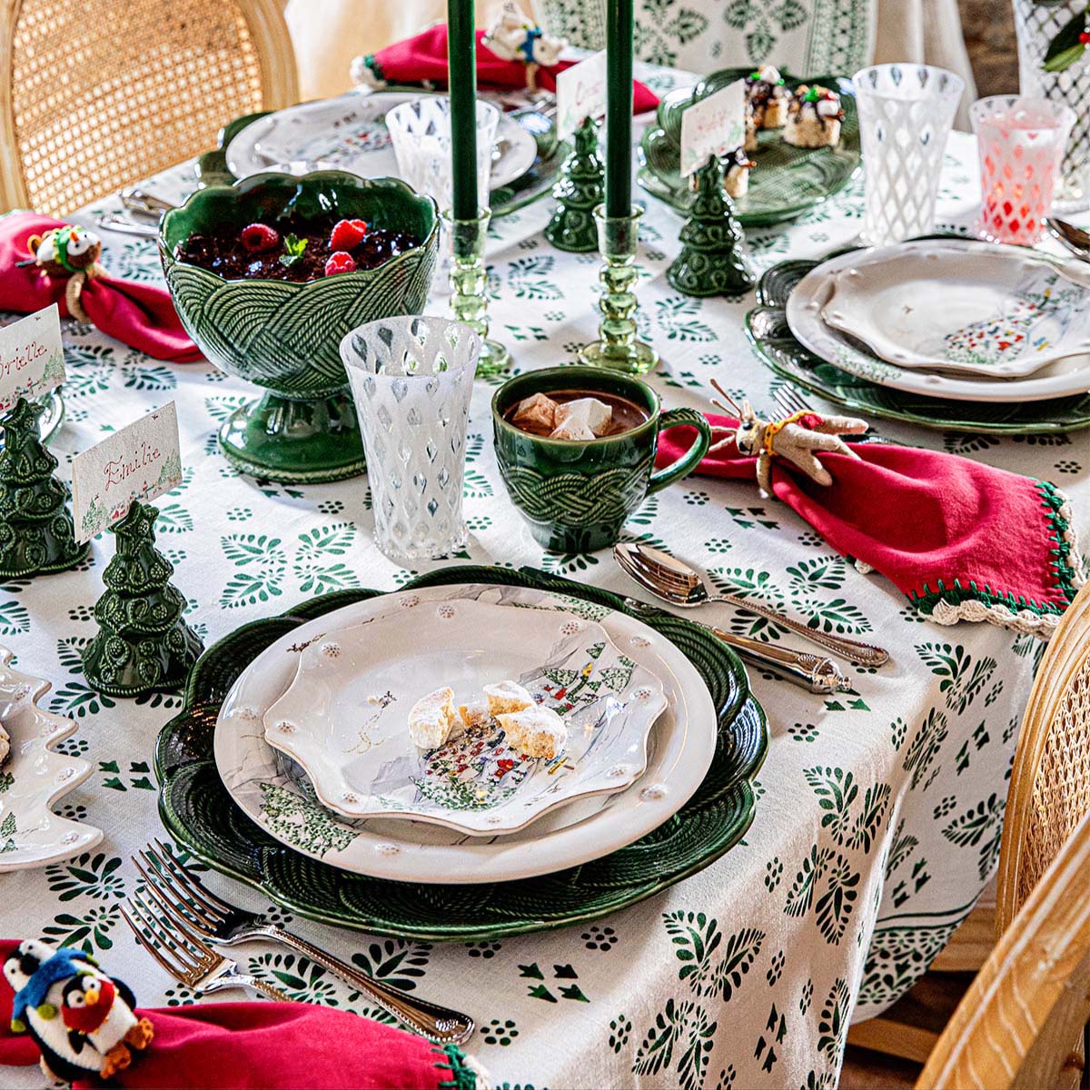 Le Panier Mystic Knot Footed Bowl - Basil